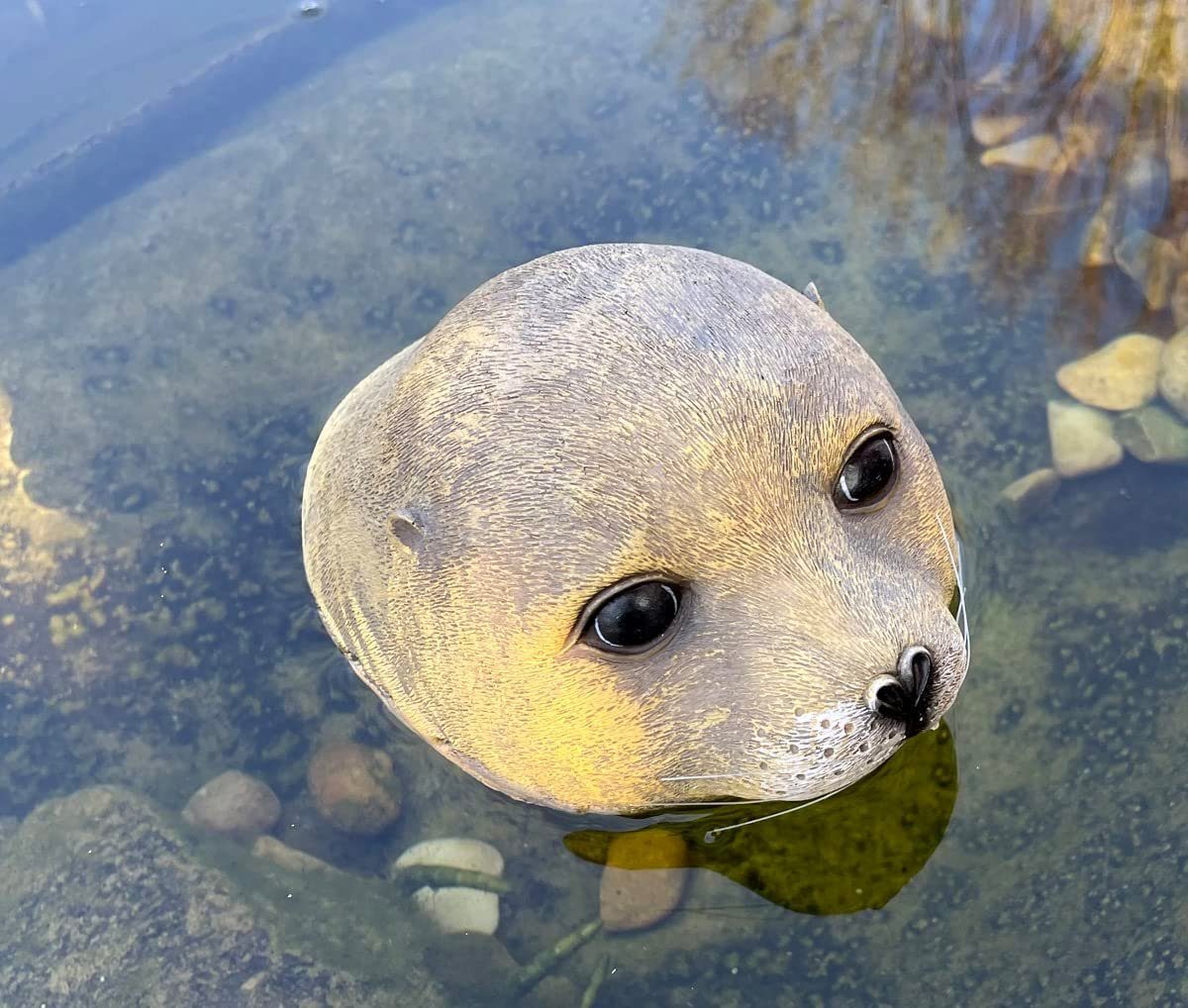 LB H&F Lilienburg Teichfigur Teichfigur Seehund Kopf Schwimmtier Dekofigur günstig online kaufen