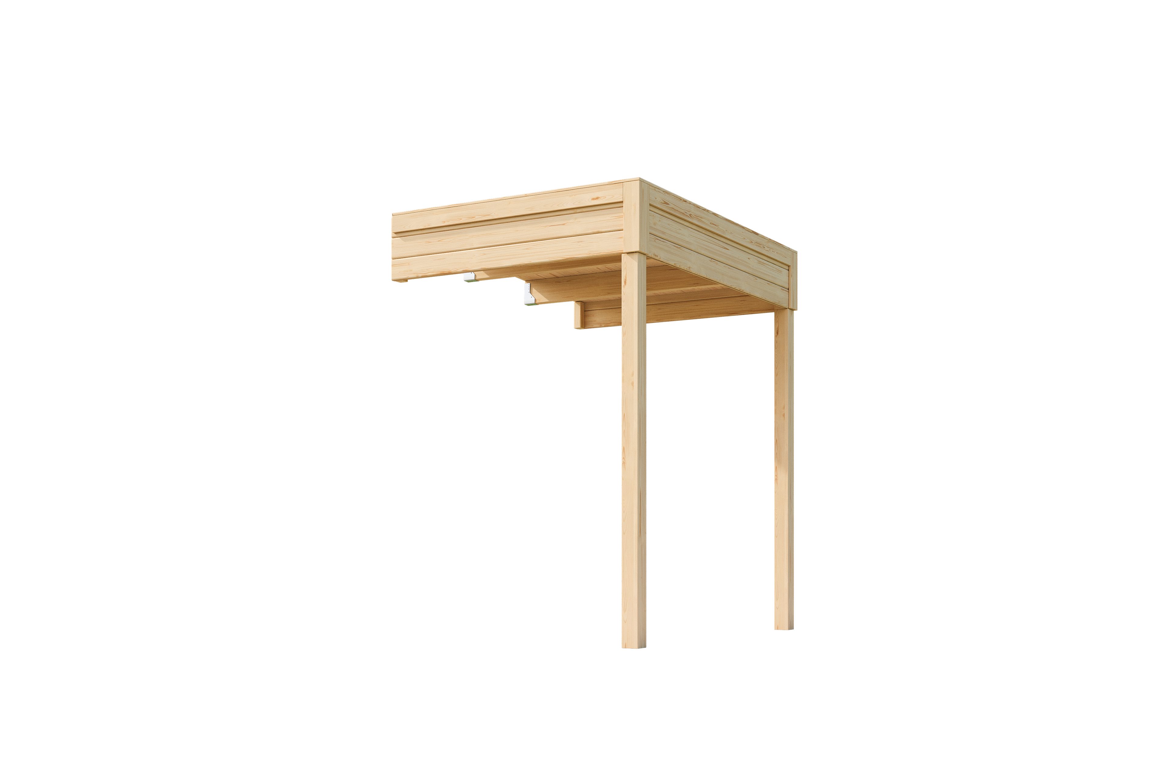 Nordic Holz Gartenhaus-Anbaudach FELIX_FYNN 1_1,5 A, BxT: 150x200 cm, für Felix / Finn, Flachdach