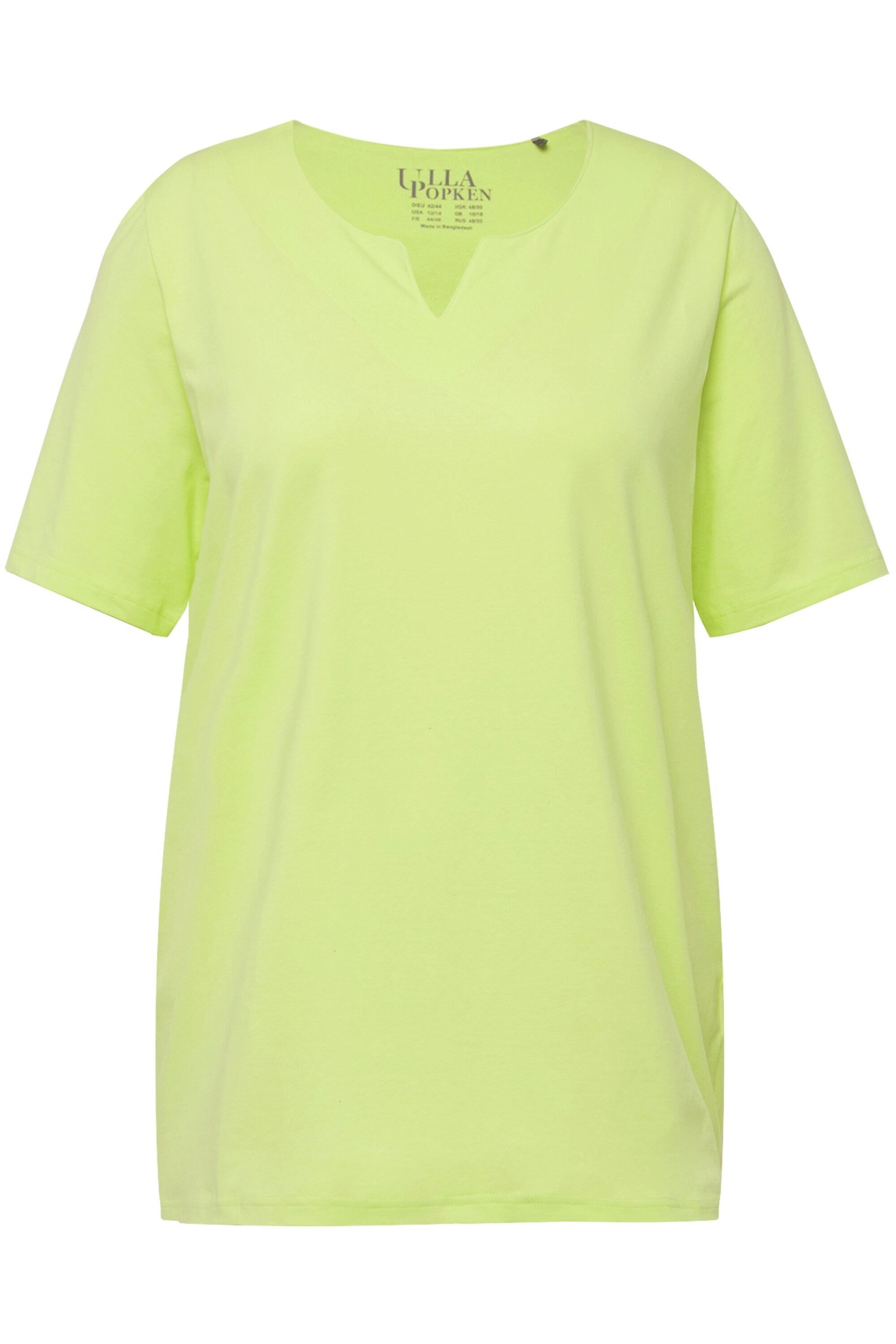 Ulla Popken T-Shirt T-Shirt A-Linie Tunika-Ausschnitt günstig online kaufen