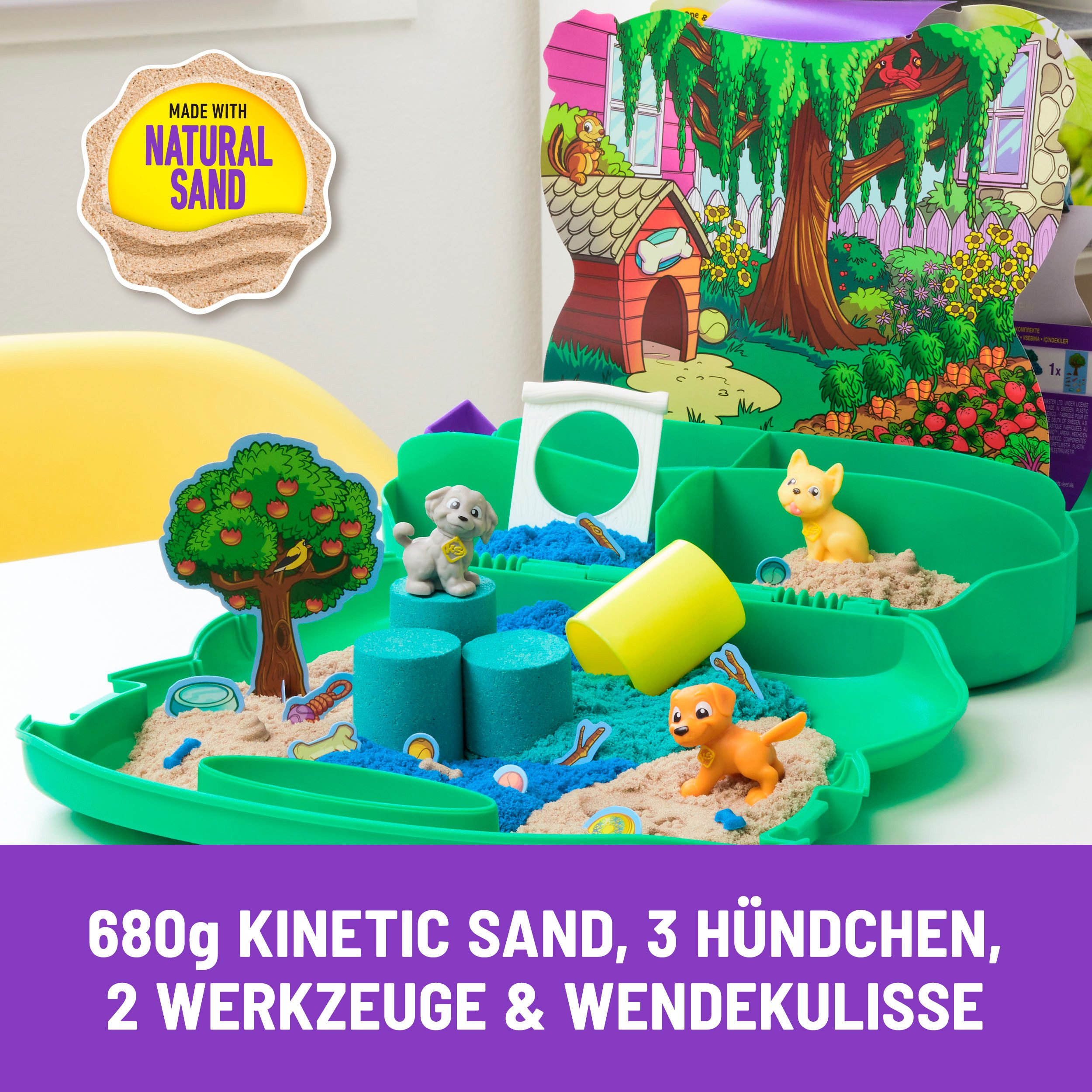 Spin Master Creative Set Kinetic Sand - Dog Park Suitcase 680 g