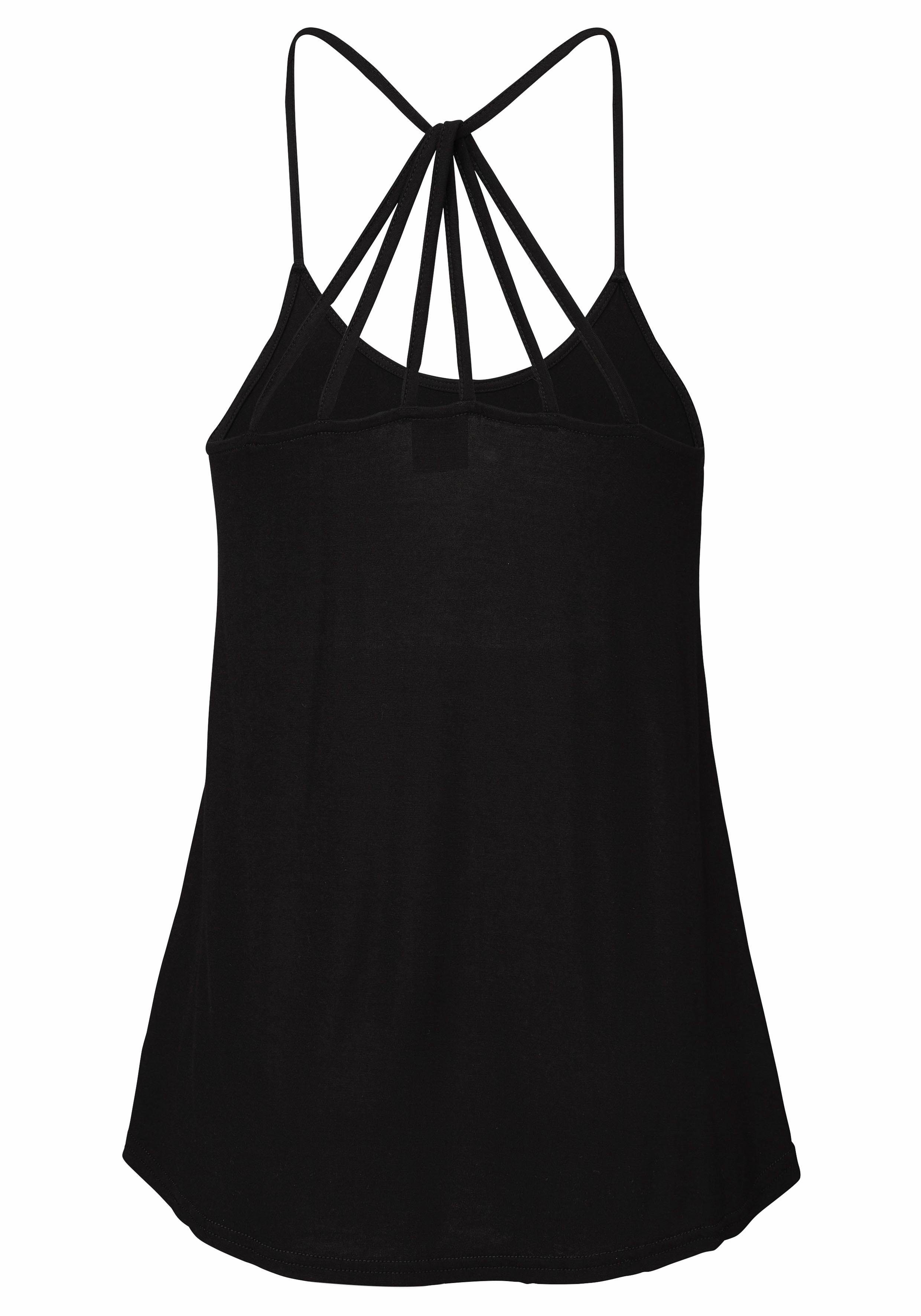 Buffalo Strandtop mit raffinierter Rückenlösung, Damentop, Spaghettiträger, modisch