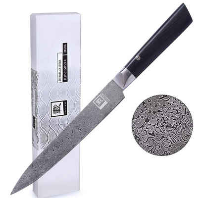 ZAYIKO Дамасский нож Дамасский нож BLACK EDITION Мясные ножи Pakkaholz - VG-10 Stahlkern