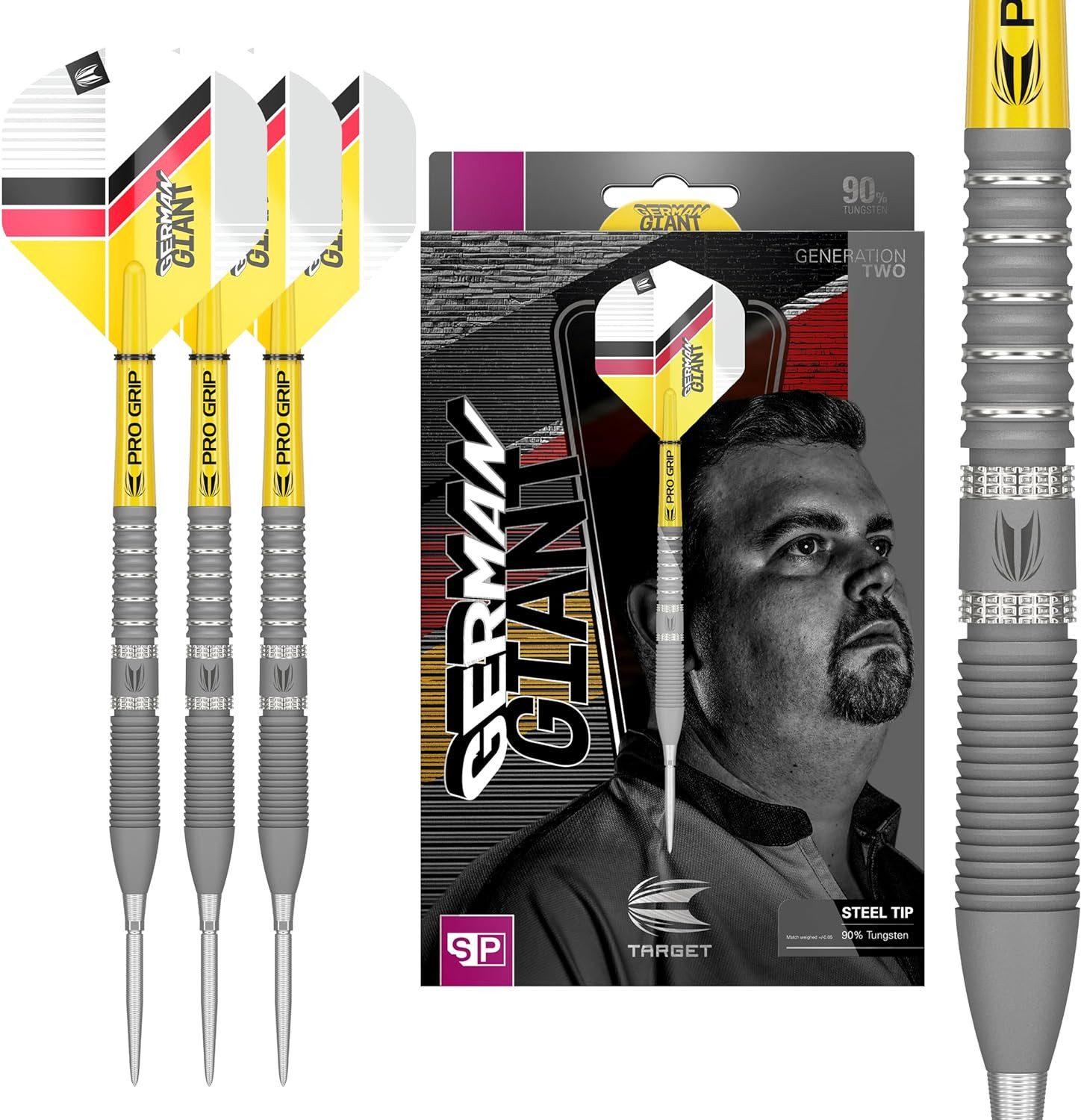Dartpfeil Gabriel Clemens Gen 2 23G 90% Wolfram Swiss Point Steeldart