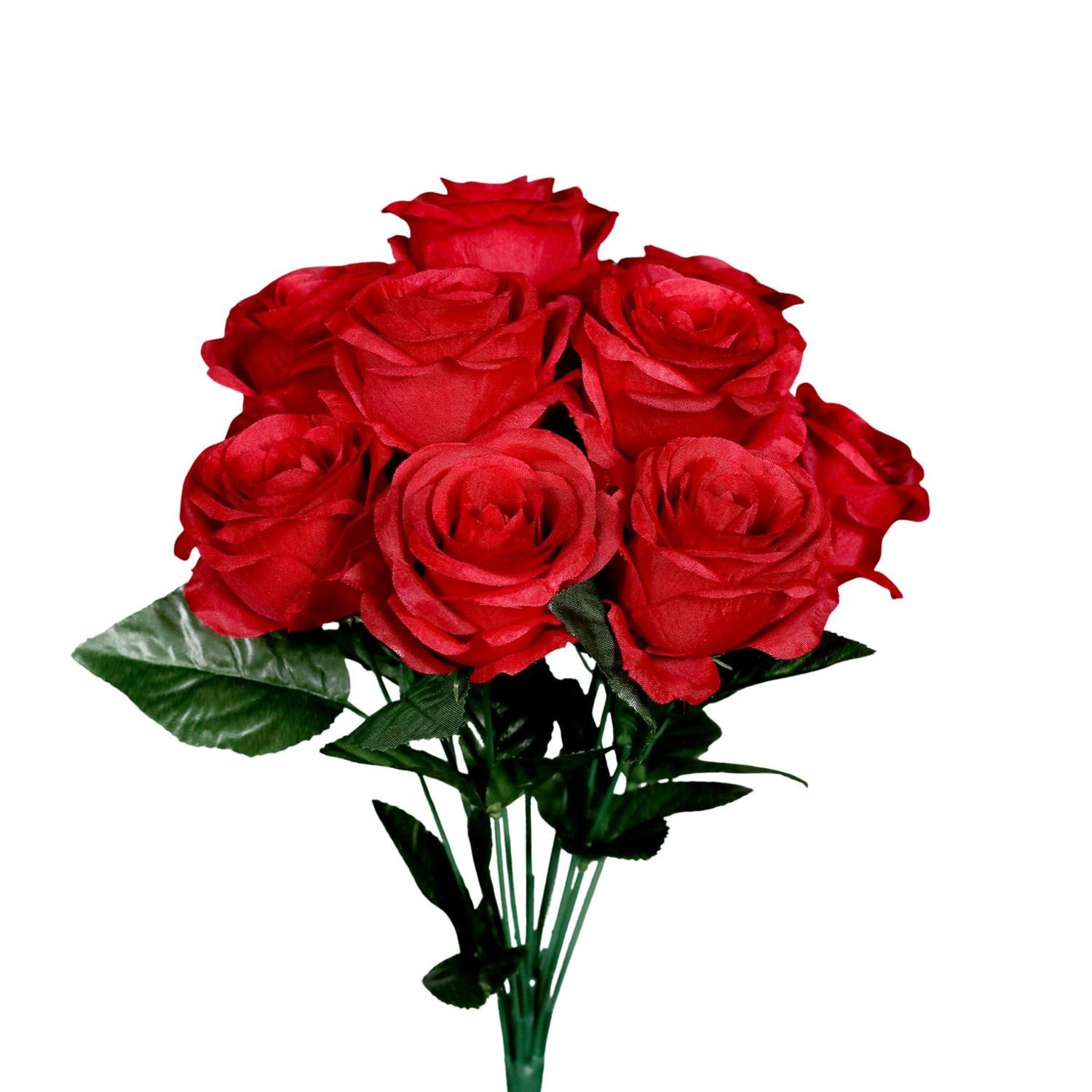 Kunstblume Rosenbündel Rose, DPI, Höhe 40 cm, Farbe: Rot, Motiv: Rose