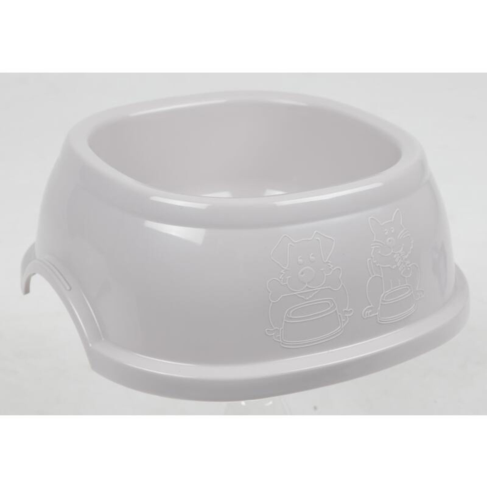 Stefanplast Futternapf 12x Futternapf 1L Weiß Hunde Katze Rutschfest Fresstrog Wasser Station