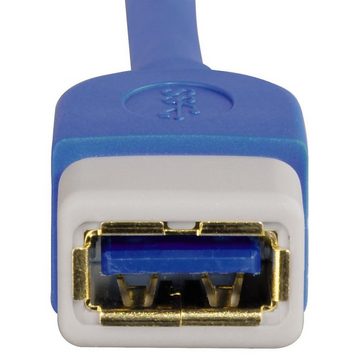 Hama USB-3.0-Verlängerungskabel, vergoldet, doppelt geschirmt, 1,80 m USB-Kabel, USB 3.0 Typ A, USB 3.0 Typ A (180 cm)