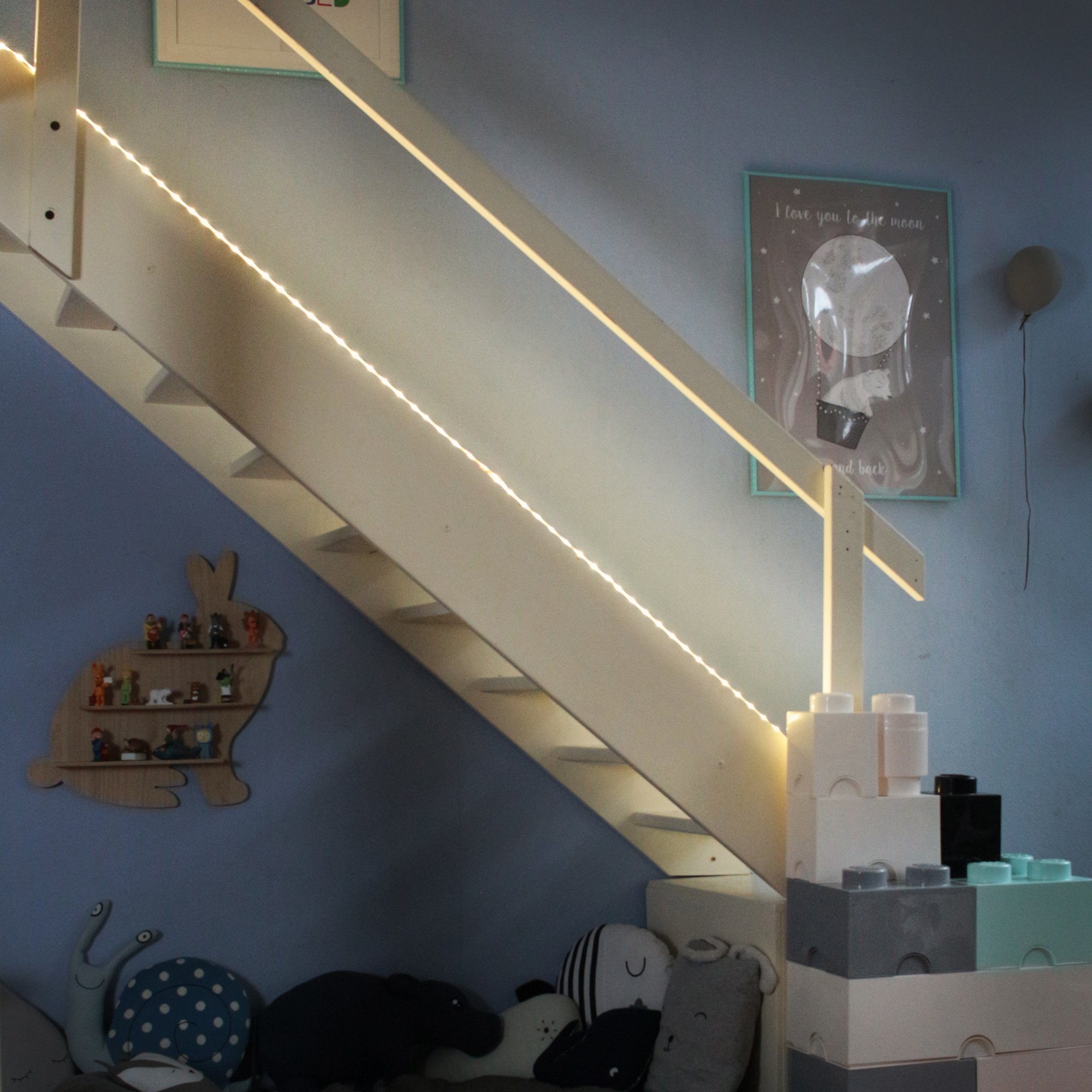 Chara, Bettlicht Bewegungsmelder Nachtlicht LED mit Dämmerungsensor B.K.Licht Band LED-Streifen