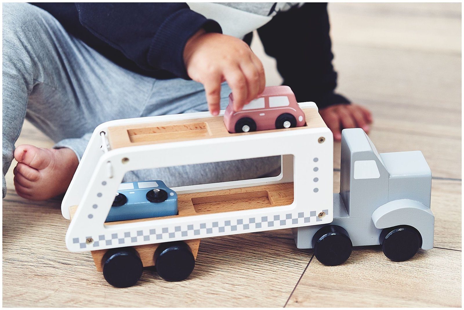 Mamabrum Spielzeug-LKW Holz-Autotransporter – LKW mit günstig online kaufen