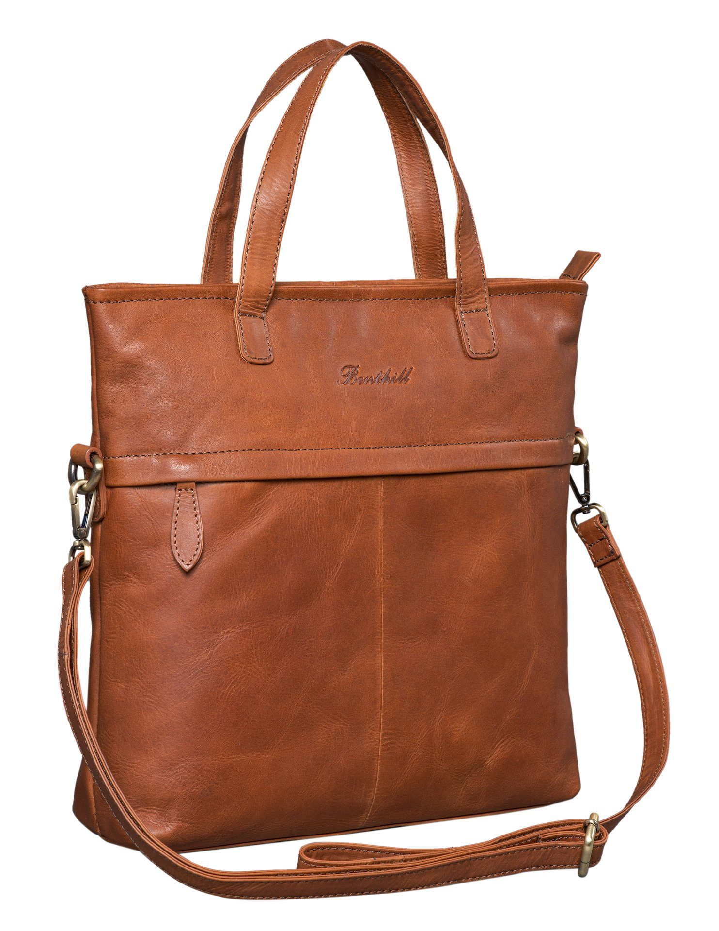 Shopper Damen Echt Leder Umhängetasche Große Schultertasche Vintage Handtasche
