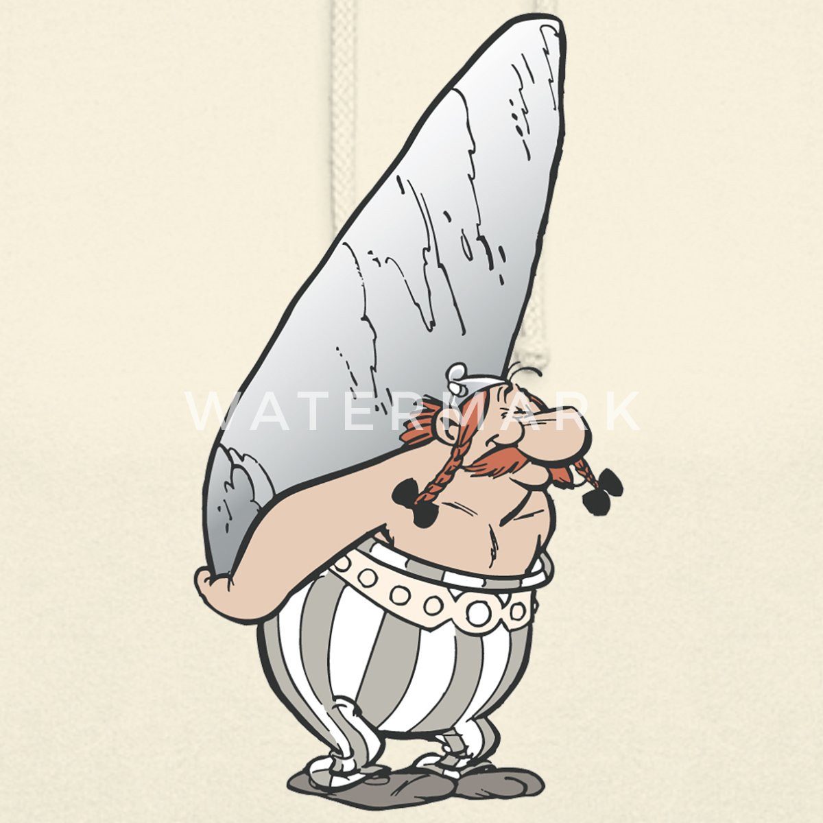 Spreadshirt Hoodie Asterix & Obelix - Obelix Hinkelstein Unisex Hoodie (1-tlg)