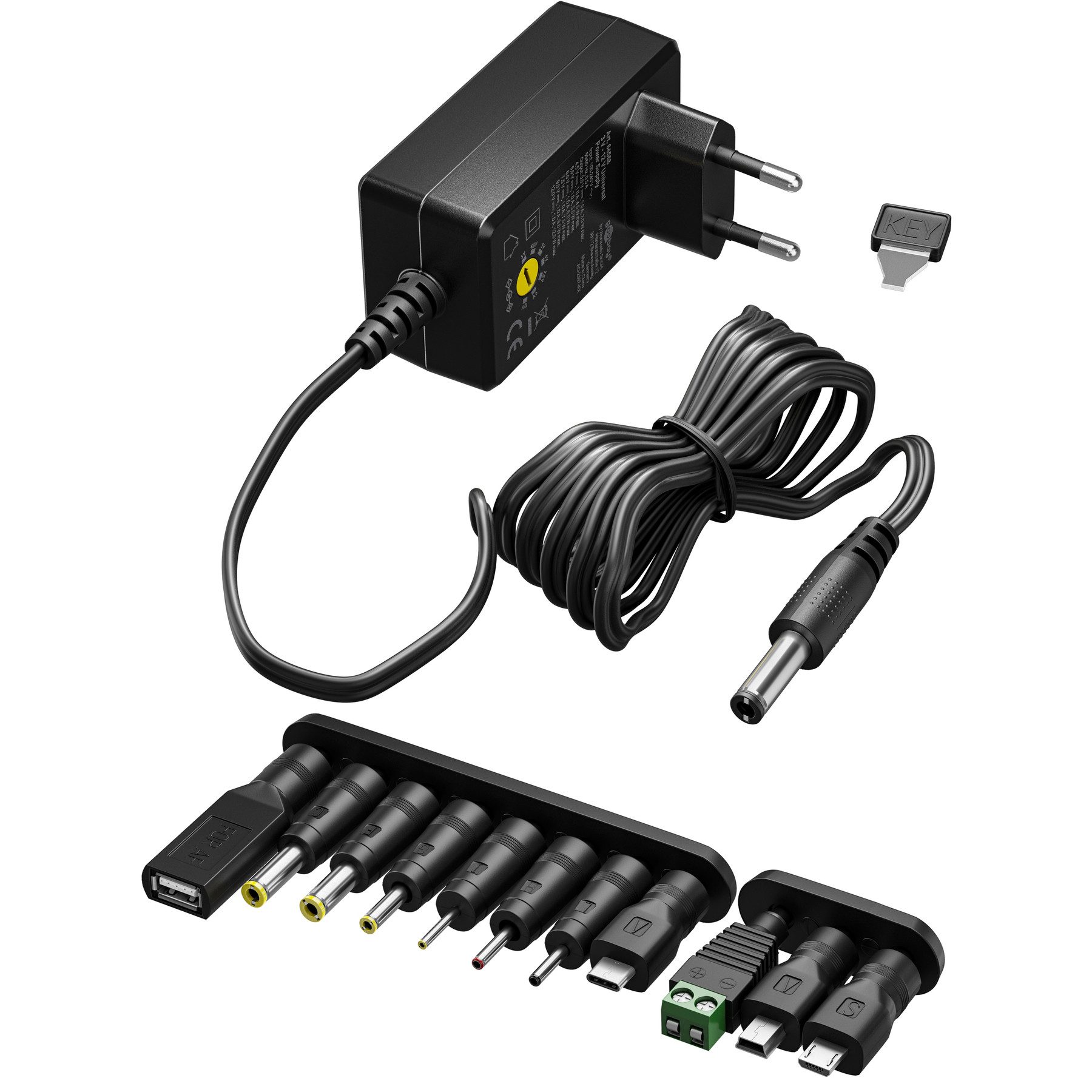 Goobay GOOBAY Universal-Netzteil 64571, 3...12 V-/7,2 W, 11-Adapter, inkl. Universal-Netzteil