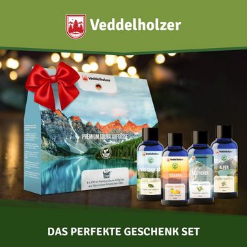 Veddelholzer Garten Sauna-Aufgussset BIO Saunaaufguss Geschenkset 4 x 100 ml verschiedene Saunaöle (4-tlg)