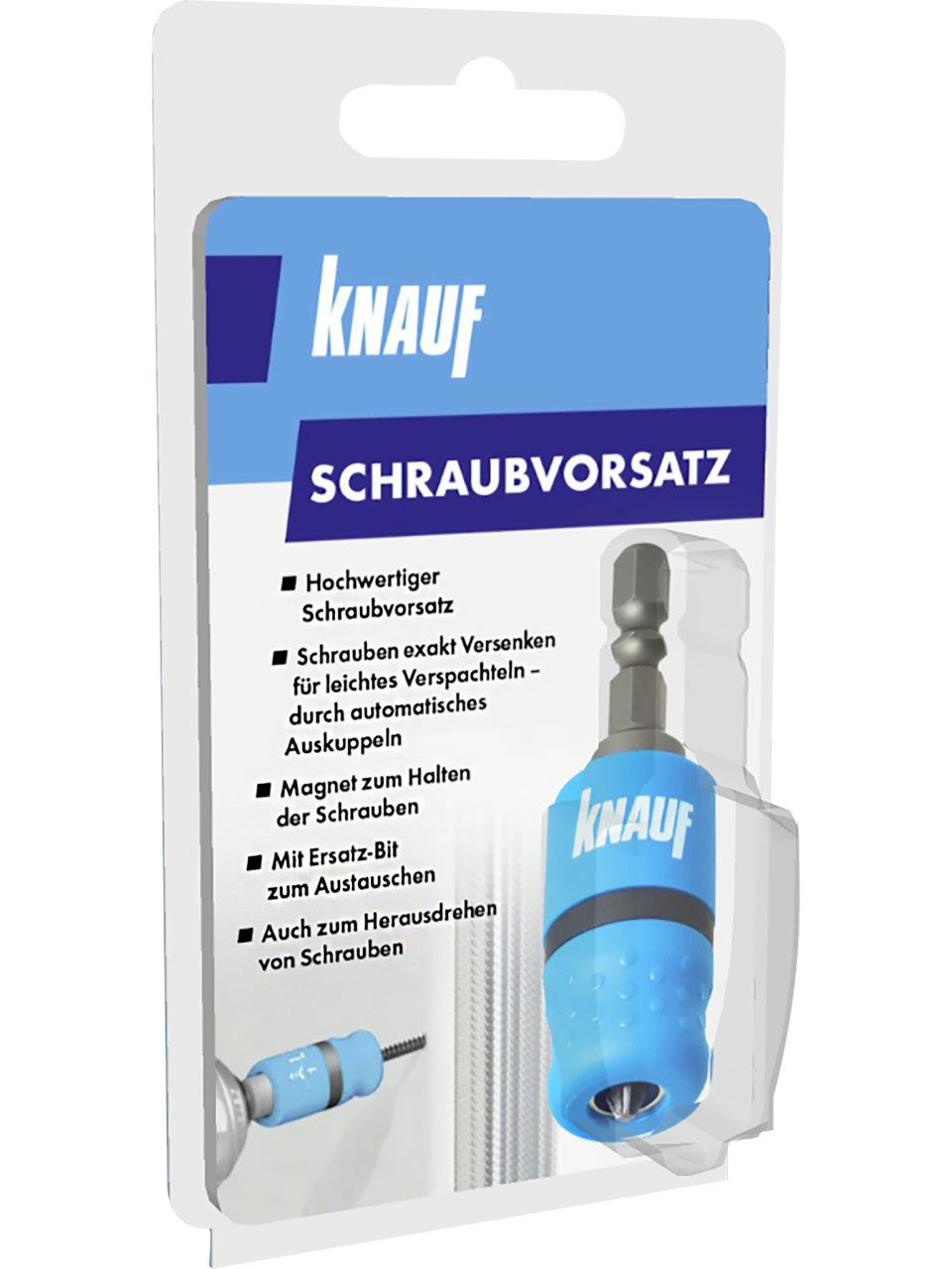 KNAUF Trockenbauschrauber Knauf Schraubvorsatz exakte Versenktiefe geeignet