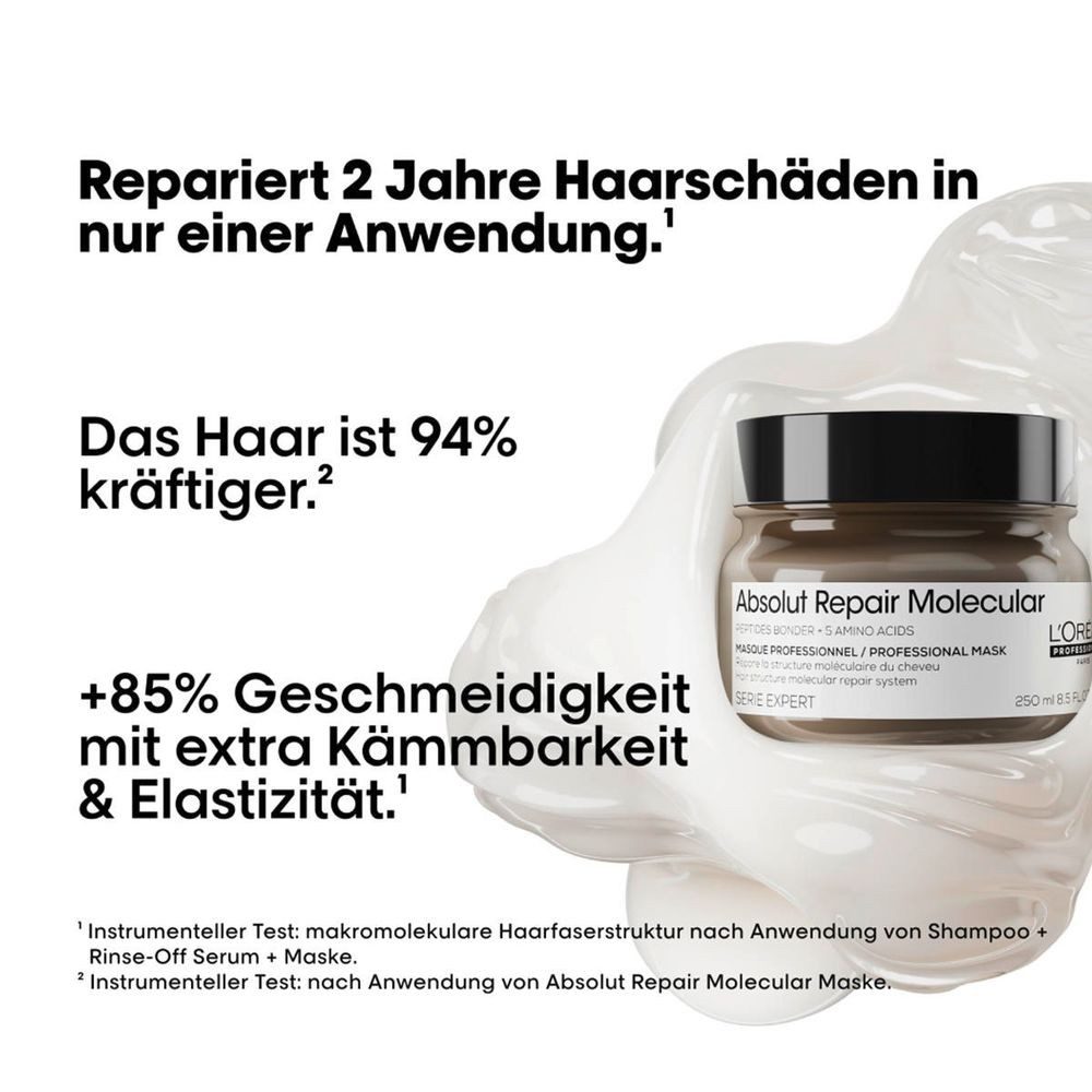 L'ORÉAL PROFESSIONNEL PARIS Haarmaske Serie Expert Absolut Repair Molecular Maske 250 ml