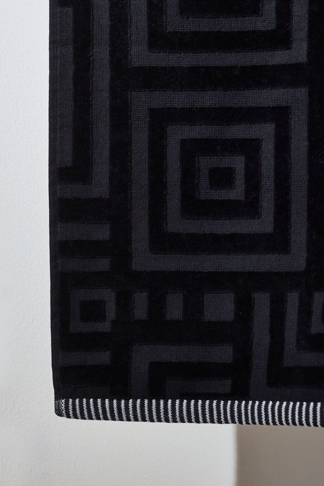 Next Handtuch Handtuch mit geometrischem Muster, (1-St), NEXT - Die Marke  für Haus und Familie *