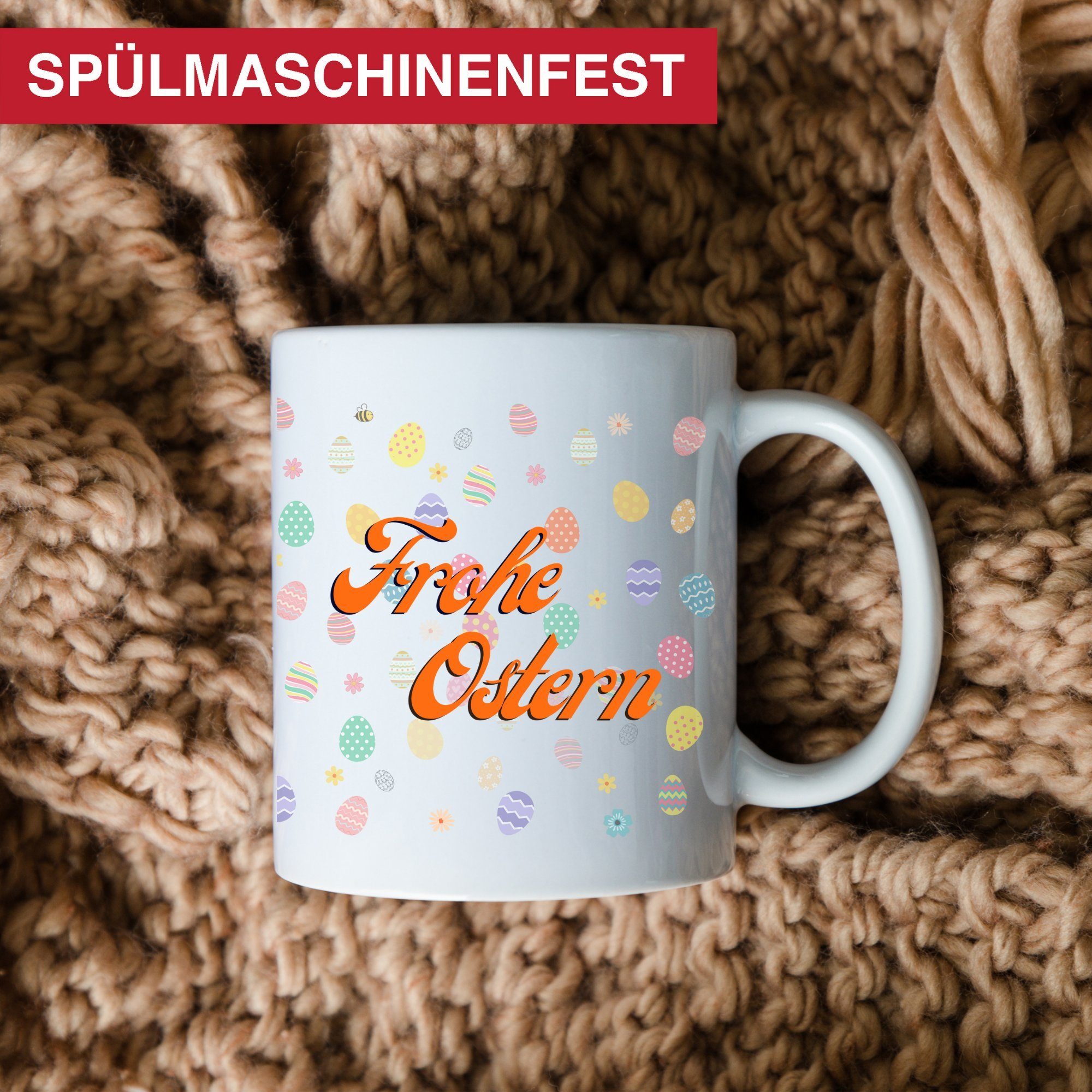 Giftandprint Tasse Osterdeko Ostern Geschenk Kaffeetasse Teetasse, 1-tlg., Keramik Tassen, Ink. Geschenkbox, Lustig Spruch Ostergeschenk, Osterdeko