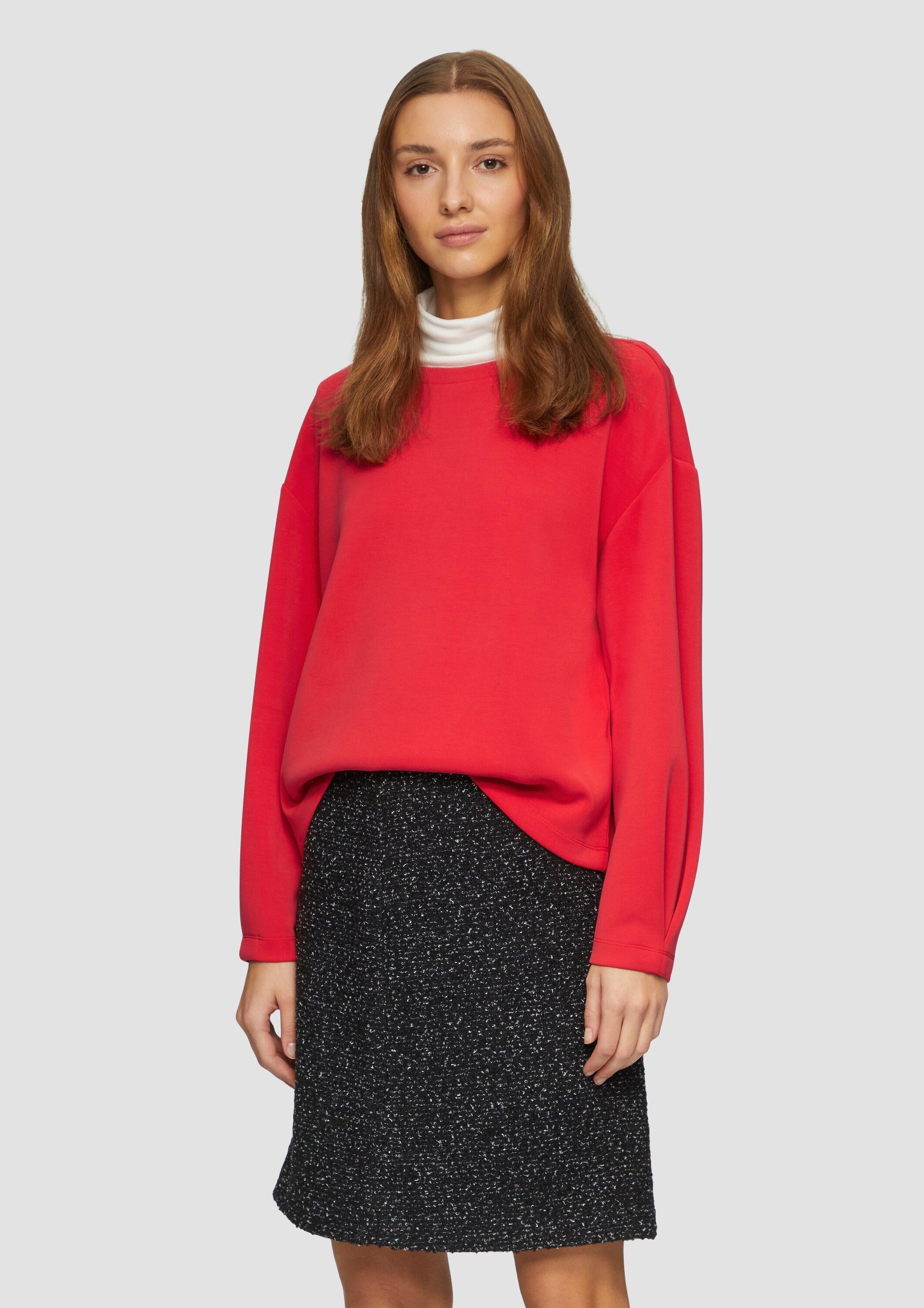 s.Oliver Sweatshirt Sweatshirt Scuba-Sweatshirt aus Modalmix günstig online kaufen