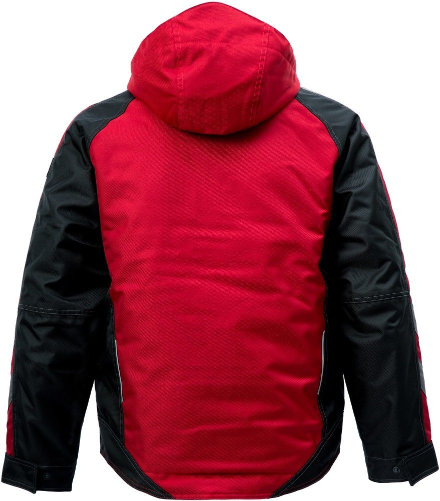 Winter-Pilotjacke Mascot mit Arbeitsjacke rot/schwarz Kapuze