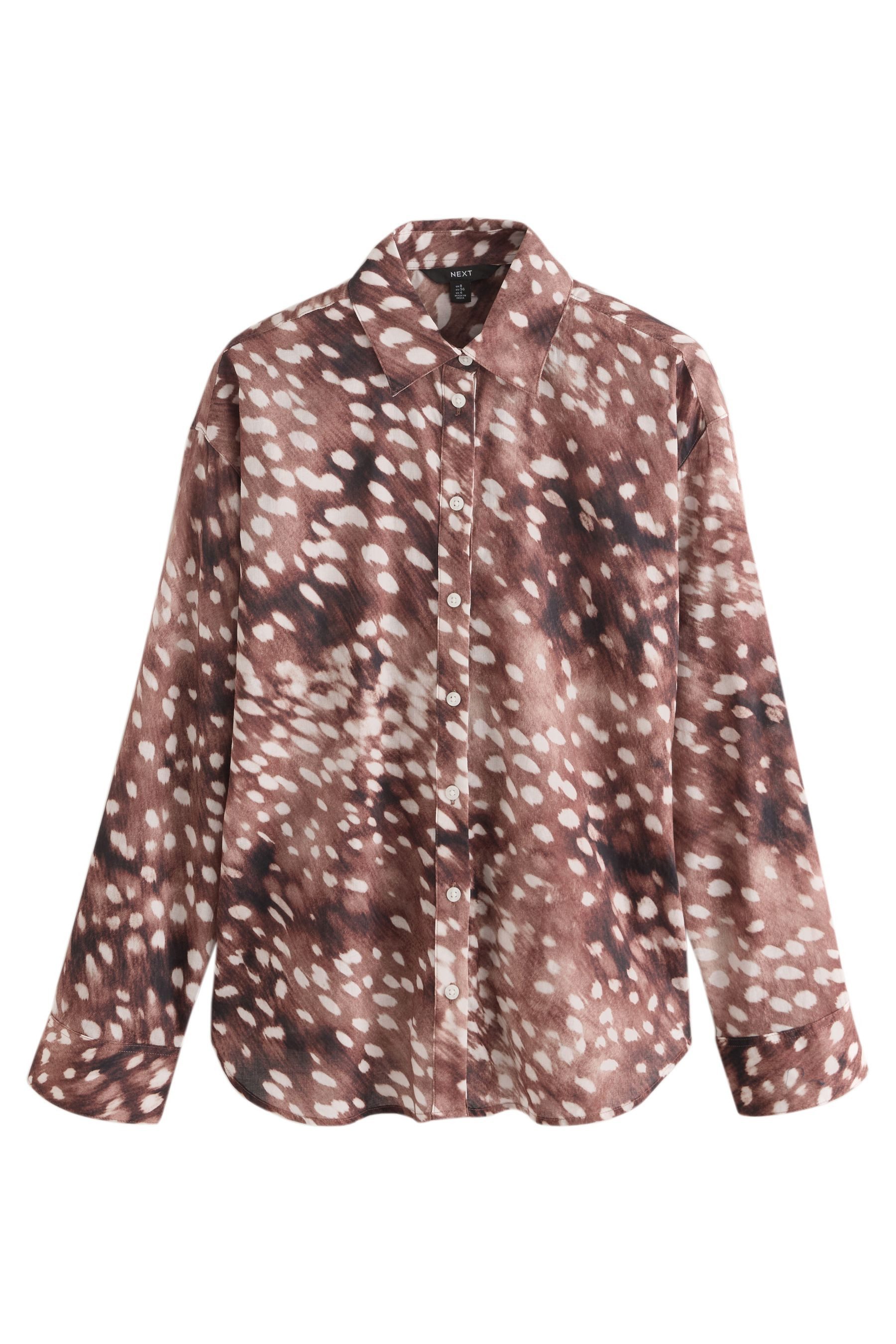 Next Langarmhemd Leichtes Relaxed Fit Langarmshirt aus Baumwolle (1-tlg)
