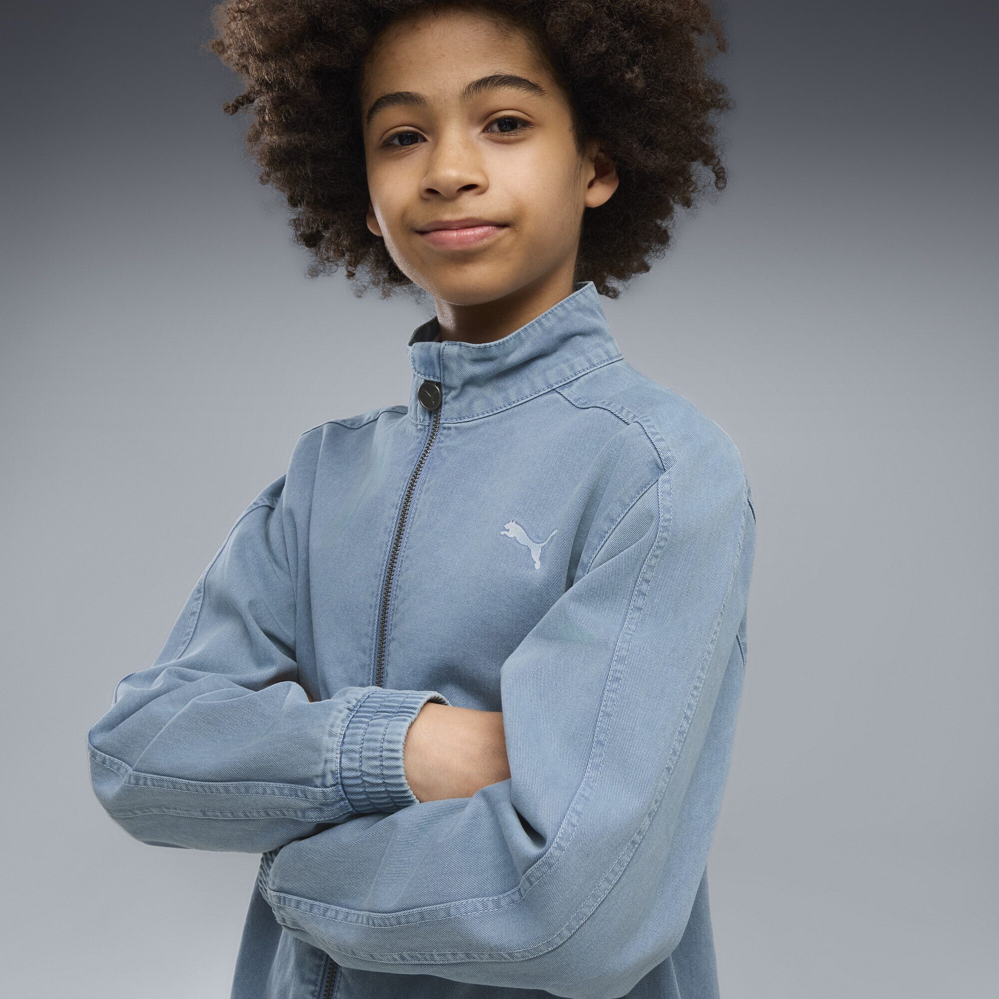 PUMA Trainingsjacke T7 Relaxed Washed Twill Full-Zip Jacke Jugendliche