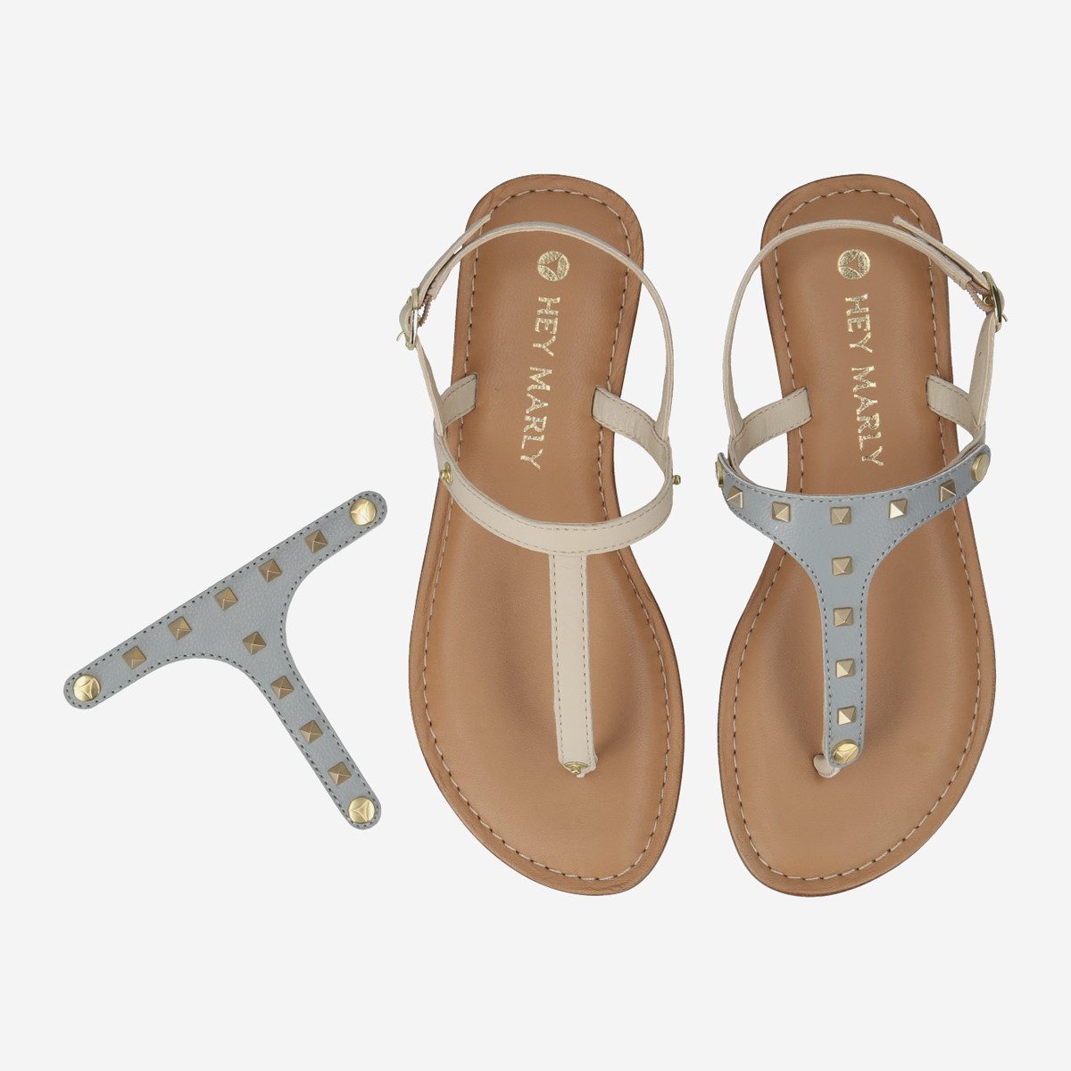 Hey Marly Hey Marly BASE SANDAL, Sandaletten, Beige, Damen Sandalette