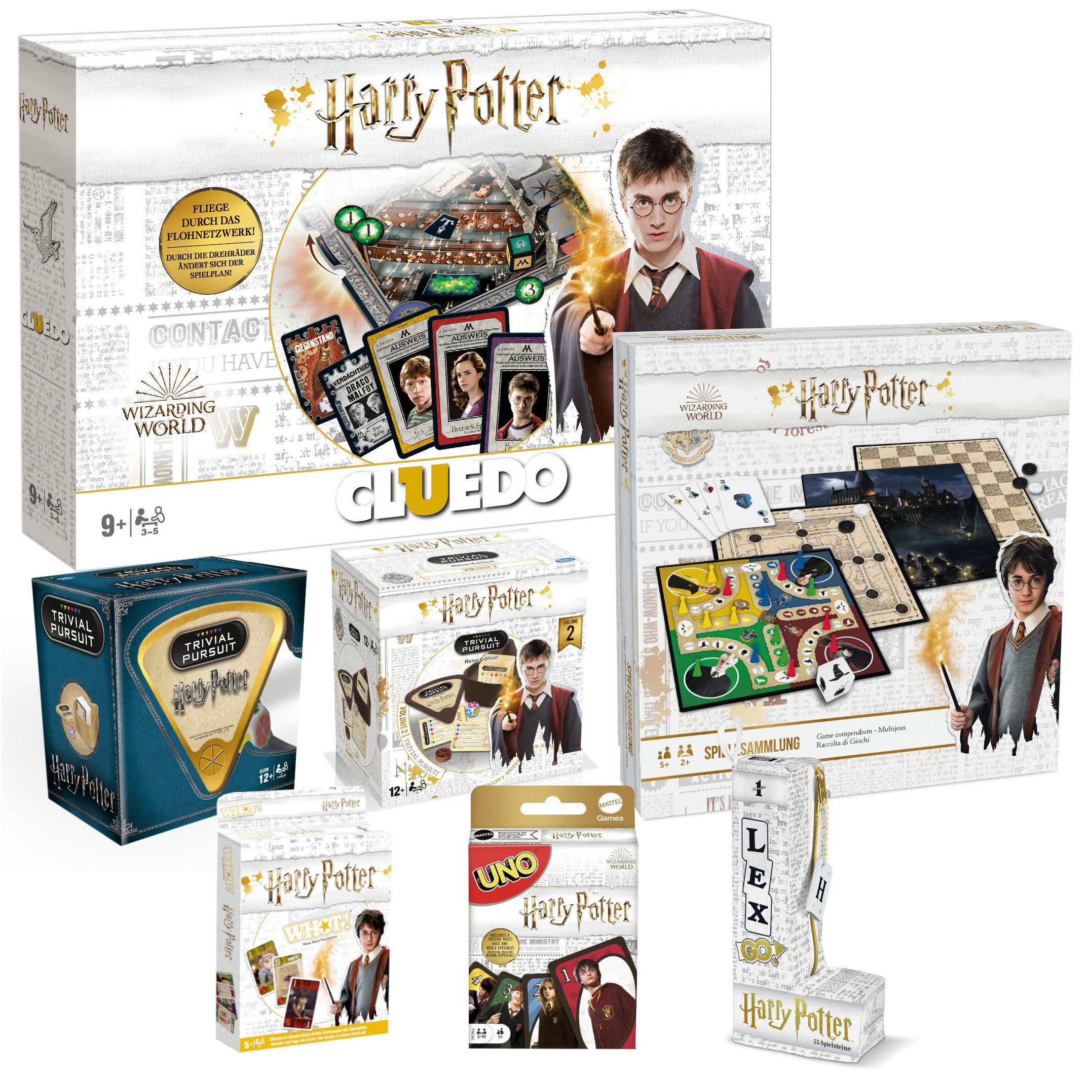 Winning Moves Spiel Harry Potter - Mega Spielepaket, Brettspiel