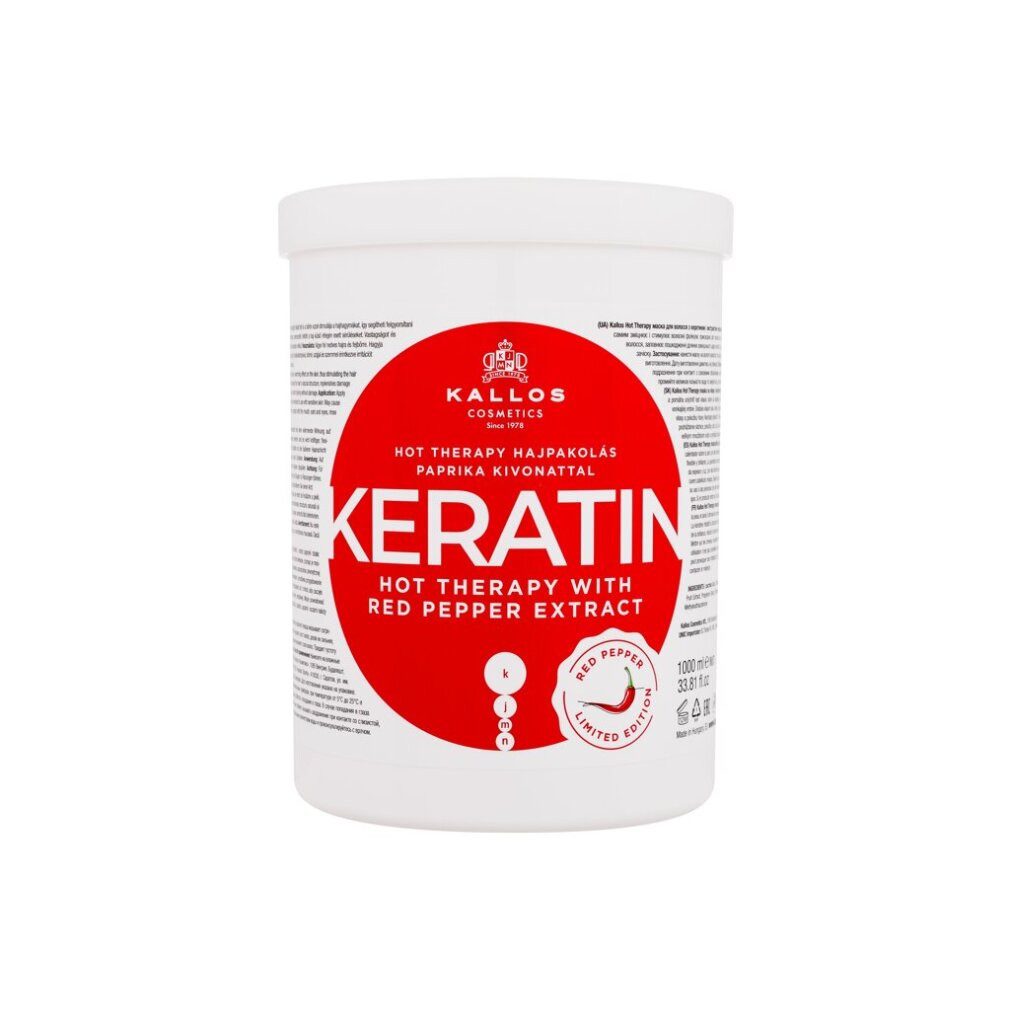 Kallos Cosmetics Haarpflege-Set Keratin Hot Therapy mit rotem Pfefferextrakt