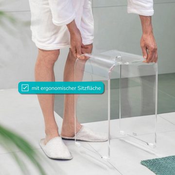 bremermann Dusch- und Badhocker Duschhocker aus transparentem Acryl