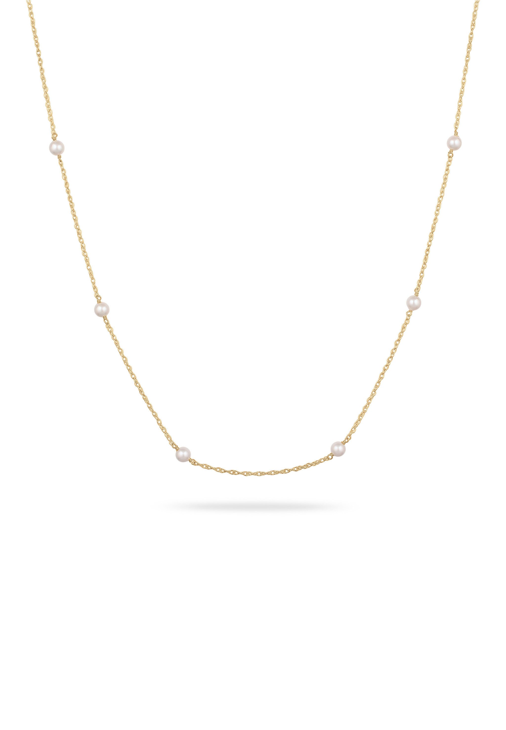 Elli Perlenkette Mit Perlen von Swarovski® 925 Sterling Silber