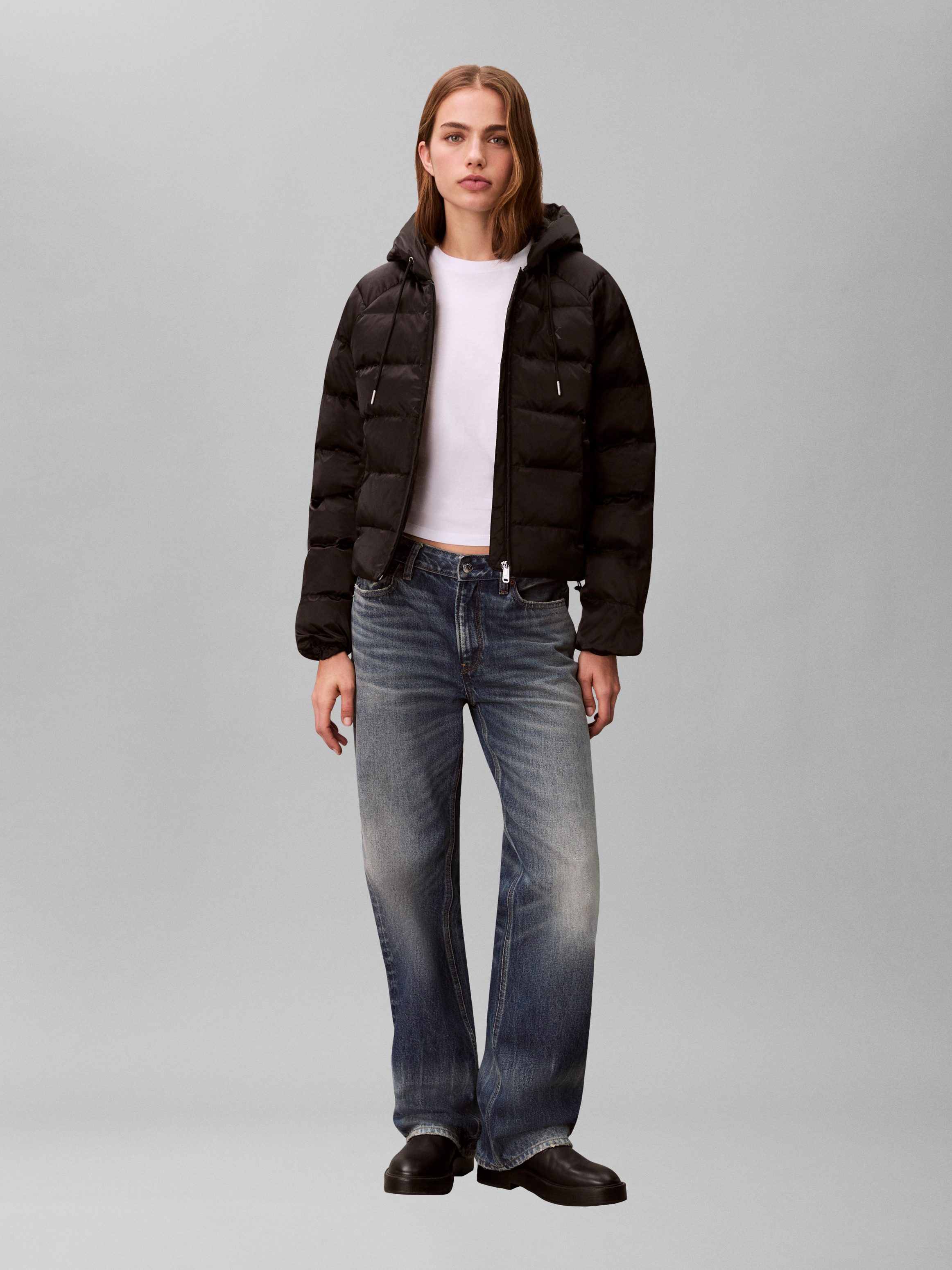 Calvin Klein Jeans Steppjacke Regular fit mit Rundhalsausschnitt