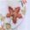 Stickereien Plauen Panneaux Herbstblätter (1 St), Stangendurchzug, halbtransparent, Voile, Kurzgardine "Herbstblätter" – Bild 4 von 4