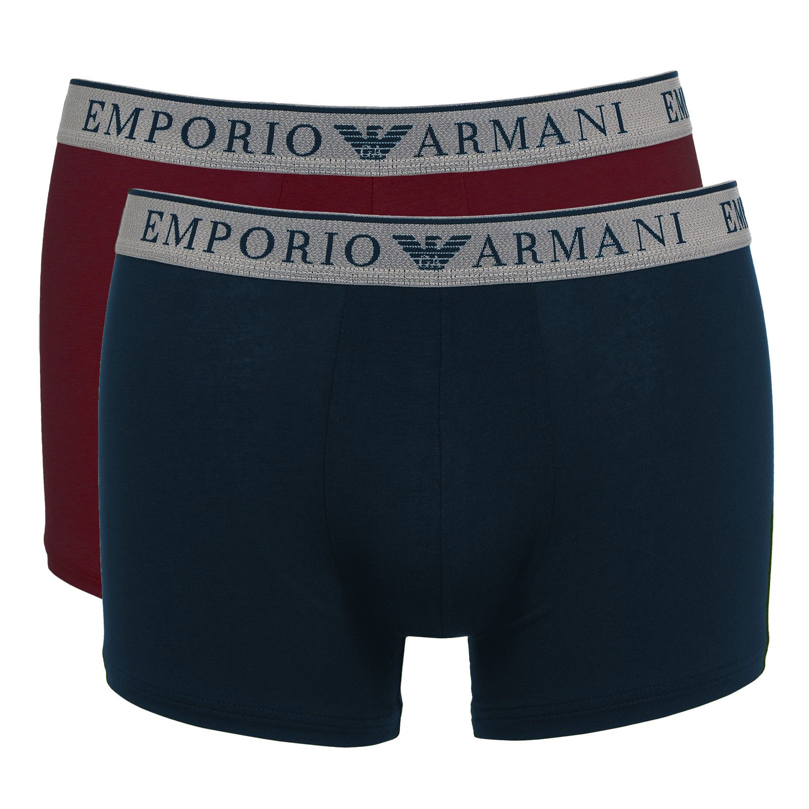 Emporio Armani Trunk Stretch Cotton (2-St., 2er Pack) mit umlaufendem 3D-Markenschriftzug