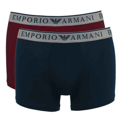 Emporio Armani Trunk Stretch Cotton (2-St., 2er Pack) mit umlaufendem 3D-Markenschriftzug