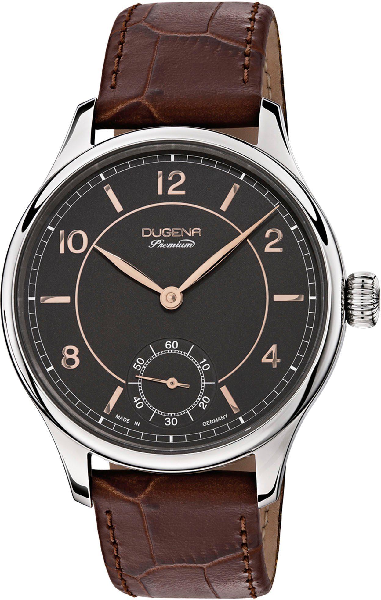 Dugena Mechanische Uhr EPSILON 8, 7000115, Armbanduhr, Herrenuhr, Saphirglas, Made in Germany