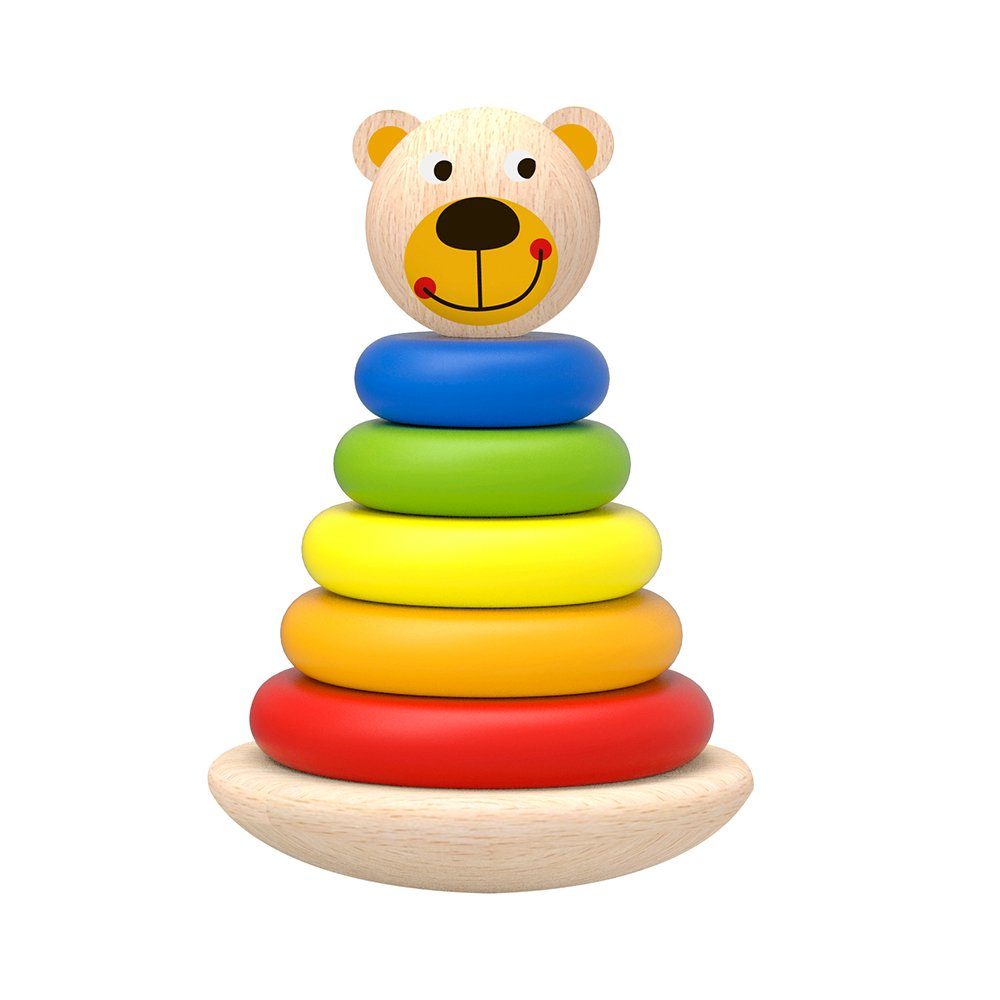 Stapelspaß Toy Stapelturm Stapelspielzeug (5-tlg), Bär, lustiger TKF004 Tooky