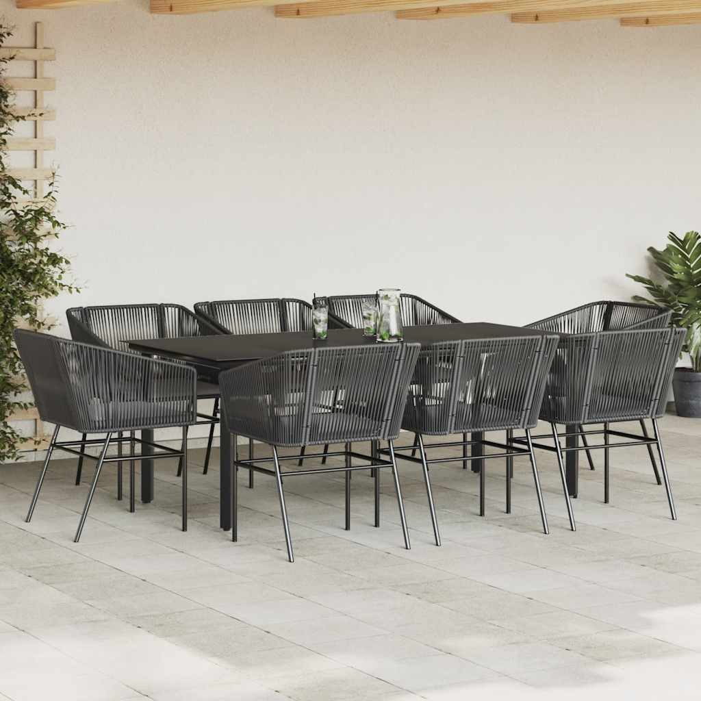 vidaXL Garten-Essgruppe 9-tlg. Garten-Essgruppe mit Kissen günstig online kaufen