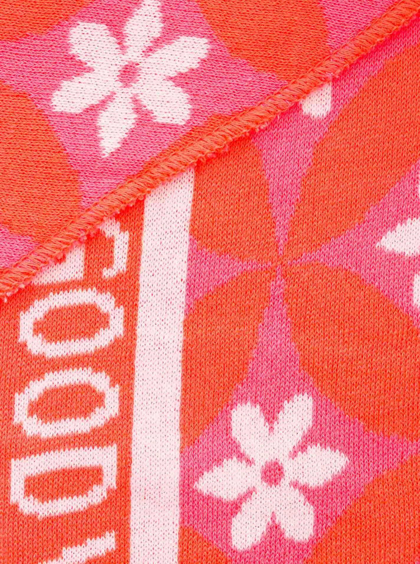 Zwillingsherz Dreieckstuch "Luxury Vibes", Feinstrick, Blumenmotiv, Stateme günstig online kaufen