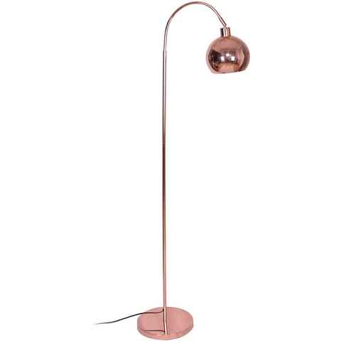 SalesFever Stehlampe Pepe, ohne Leuchtmittel, Gestell und Schirm in Kupferoptik gebürstet