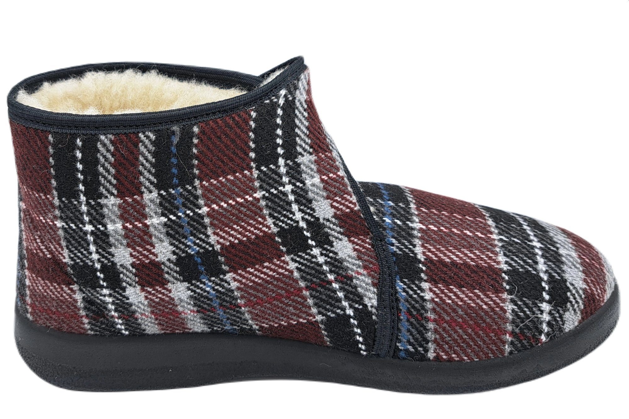 PADERO Klettschuhe gefüttert Hausschuh weit geschnitten