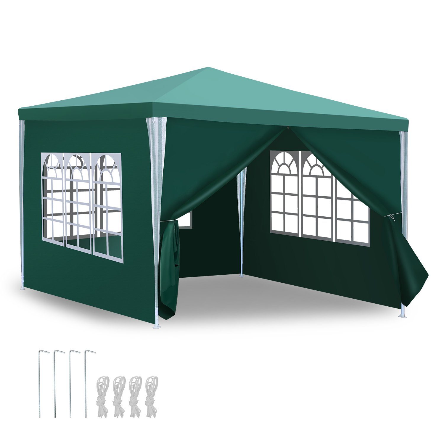 Pavillon Pavillon Partyzelt Festzelt Wasserdicht mit Fenster 3x3m/3X6m