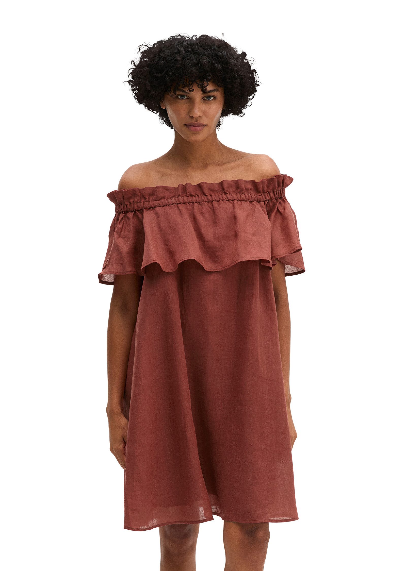 Marc O'Polo Minikleid aus weicher Ramiefaser
