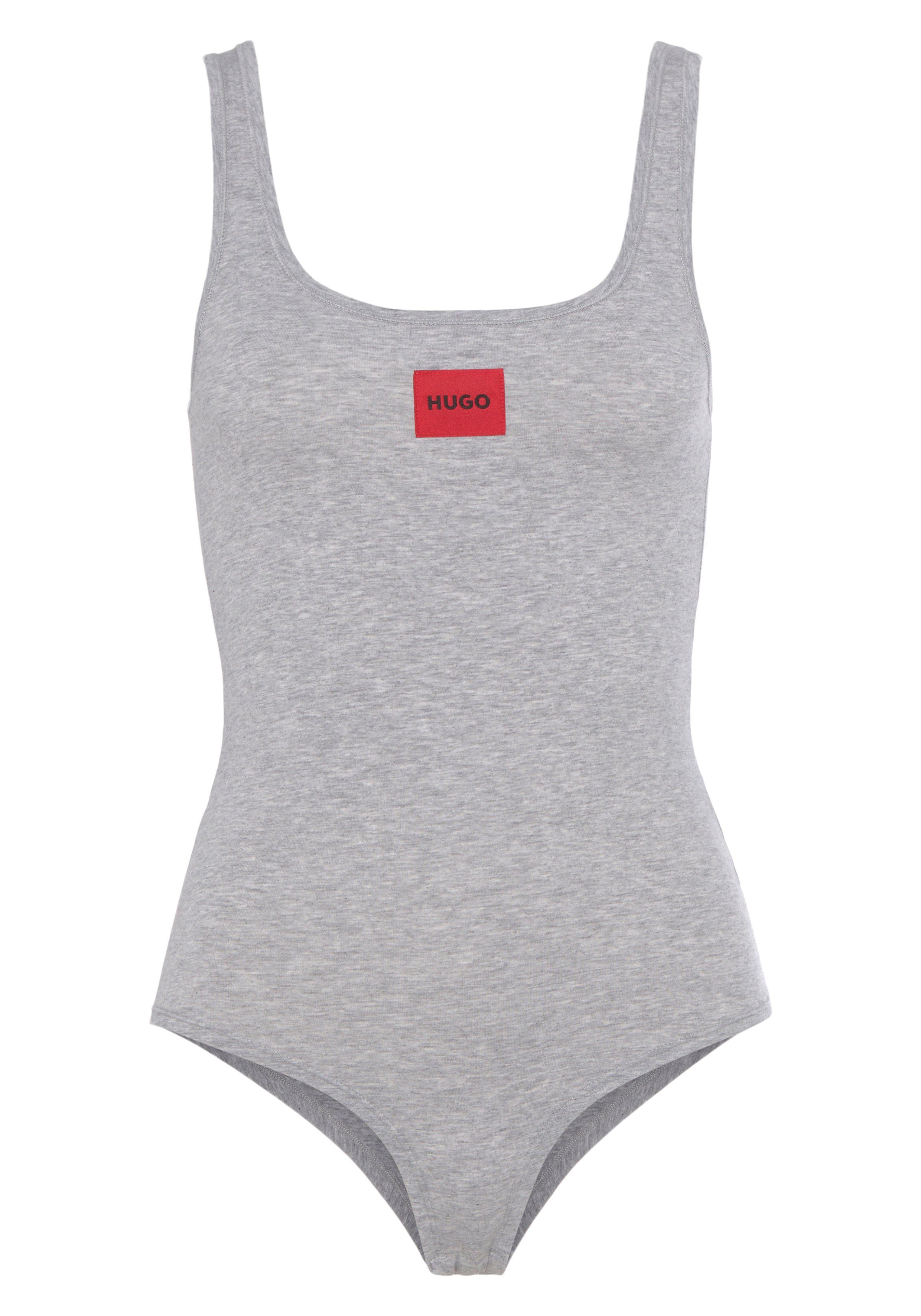 mit rotem LABEL BODYSUIT Logoaufnäher Body RED HUGO