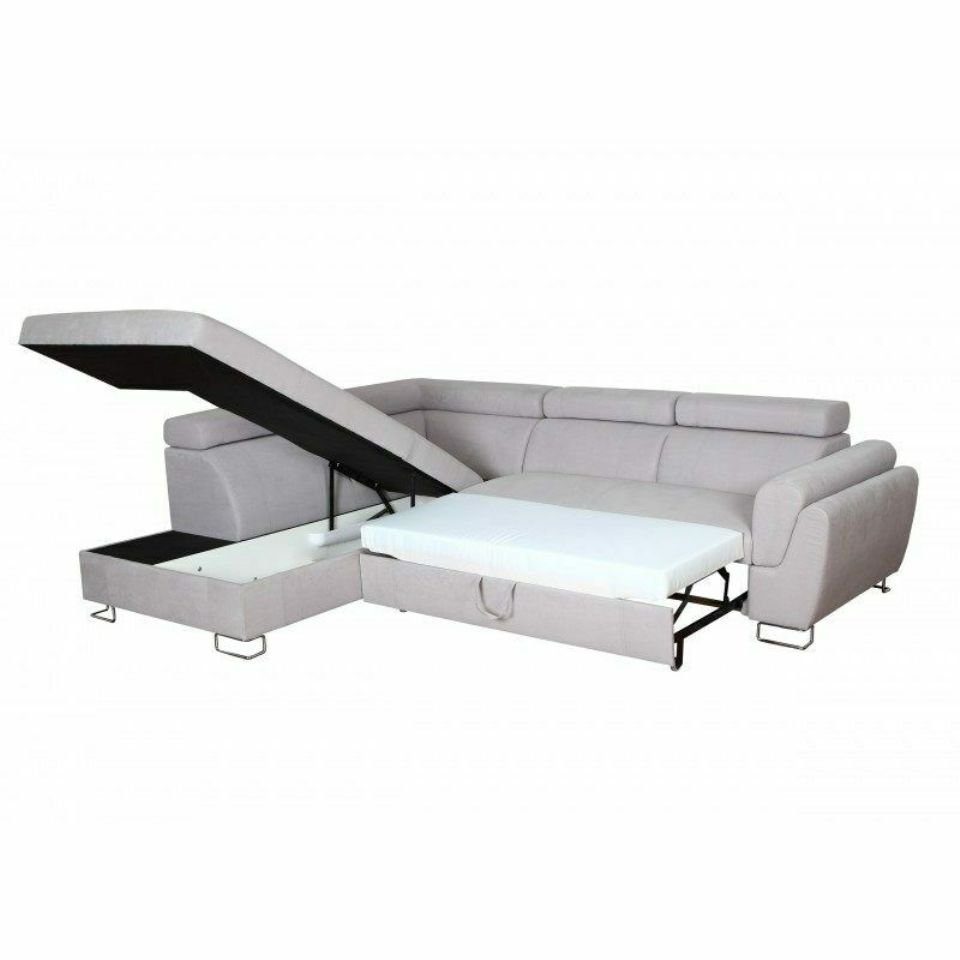 Ecksofa JVmoebel Bettfunktion Design Sofa, Couch Eck Sofa Polster Sitz Sofas