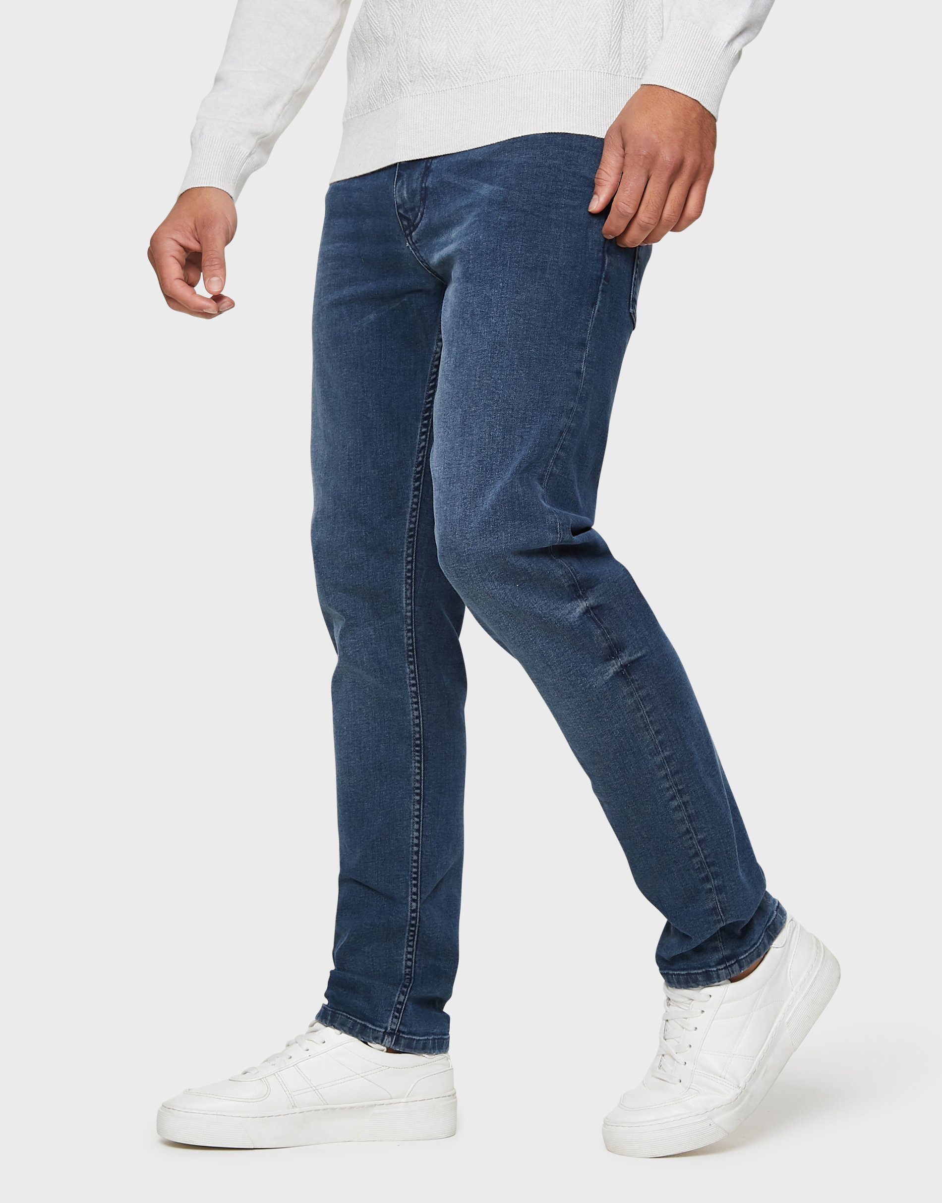 Threadbare 5-Pocket-Jeans Slim Fit 5 Pkt THBLancaster mid blue