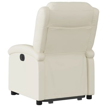 vidaXL Sessel Relaxsessel mit Aufstehhilfe Elektrisch Creme Kunstleder (1-St)