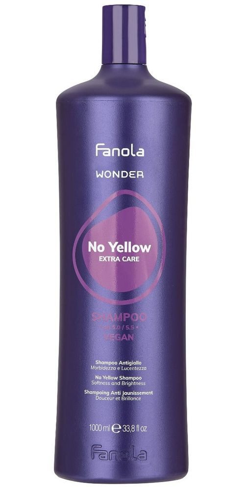 Fanola Haarshampoo Fanola Wonder No Yellow Shampoo 1000ml
