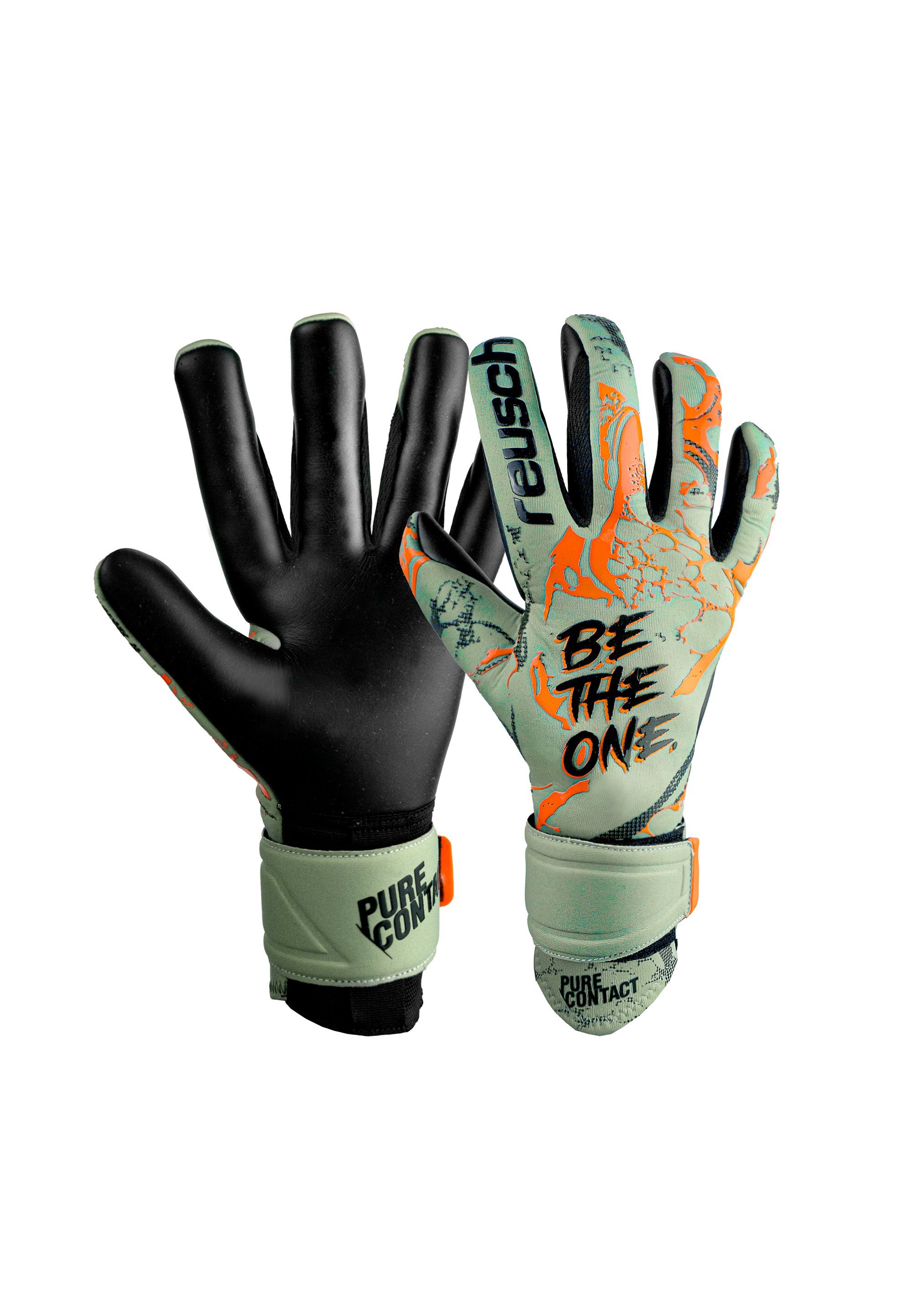 Reusch Torwarthandschuhe Pure Contact Gold mit hervorragendem Grip und Innennaht Schnitt