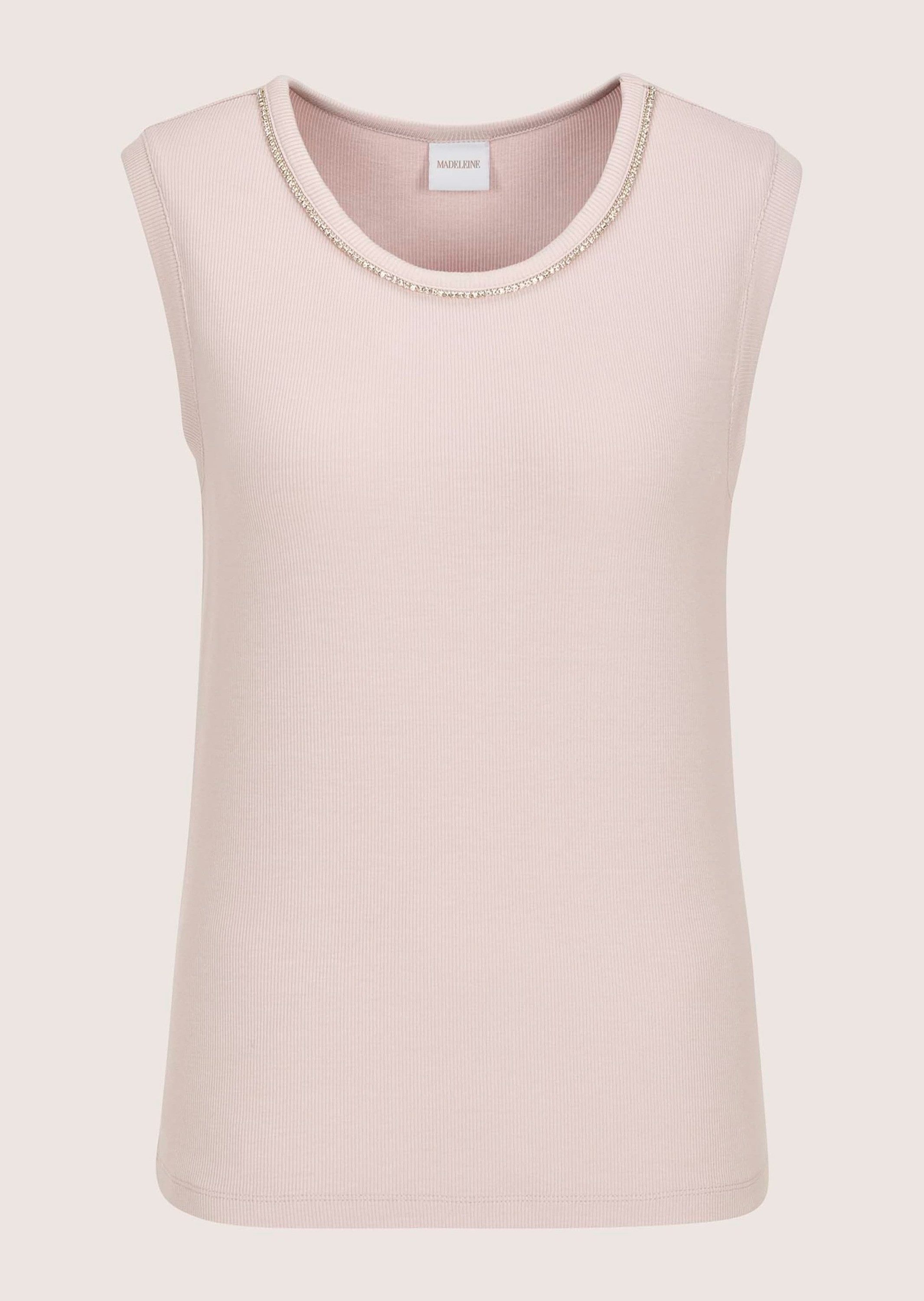 Kurzarmshirt Elegantes Kurzarm Sommeroberteil mit Strass
