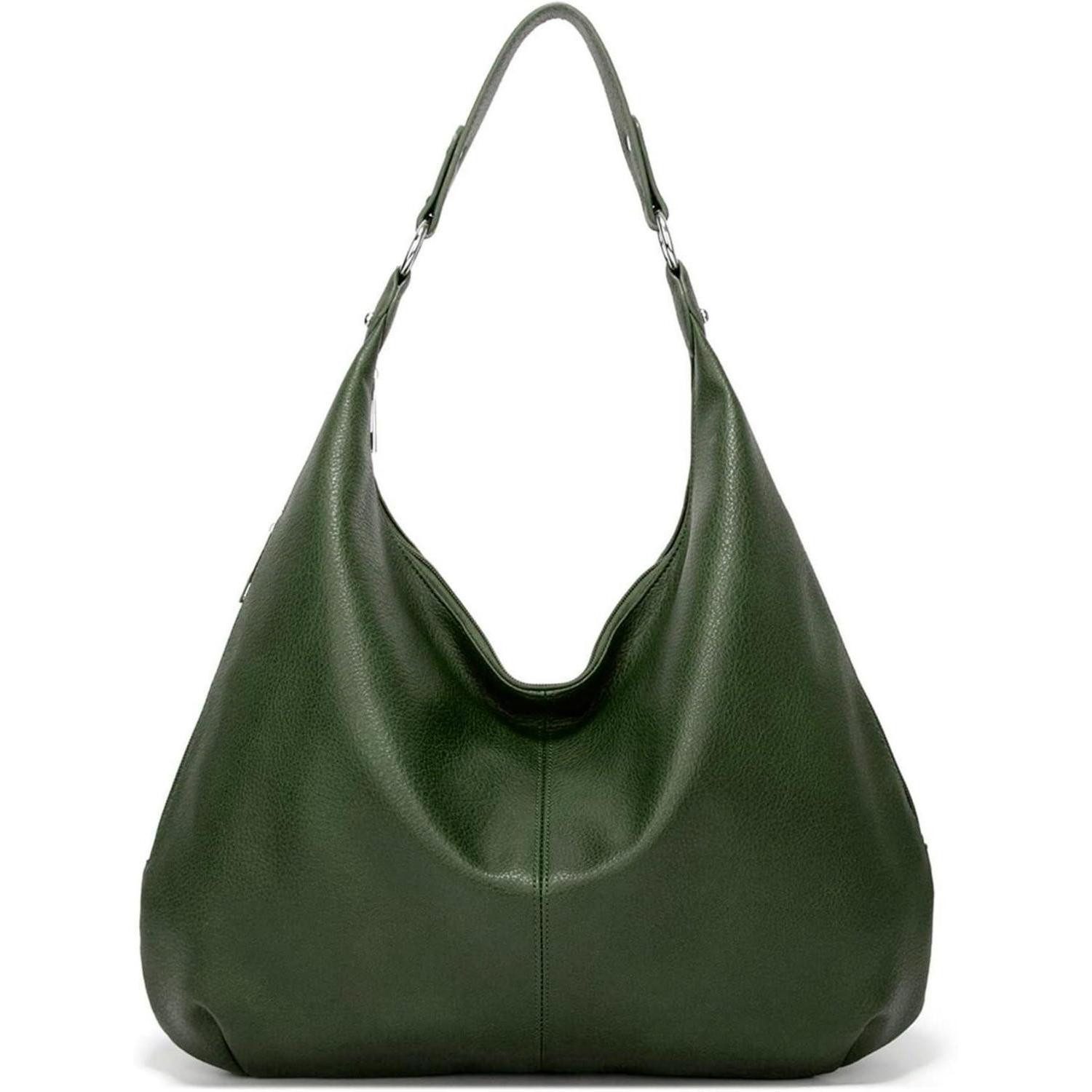LuxusKollektion Hobo Ashioup Vintage PU Leather Women's Tote Shoulder Bag Zipper Hobo