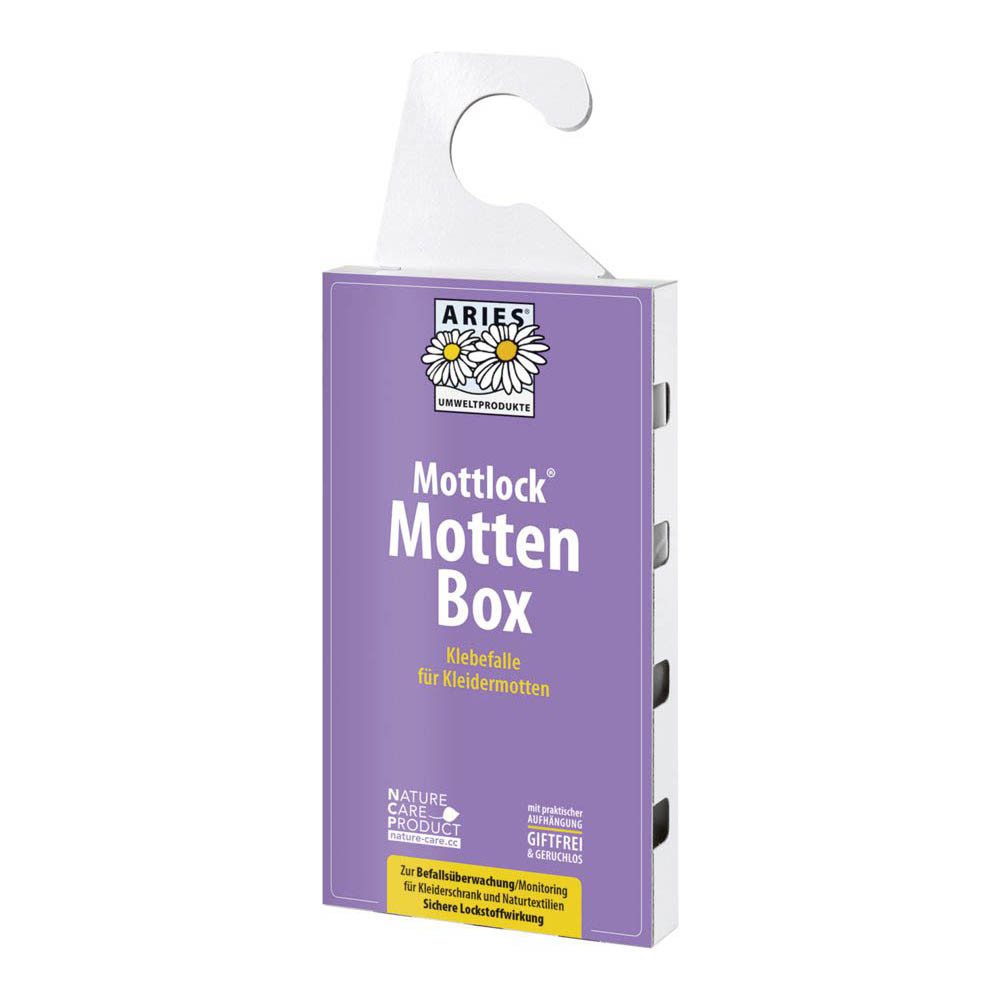 Aries Insektenspray MottLock - Mottenbox Klebefalle für Kleidermotten